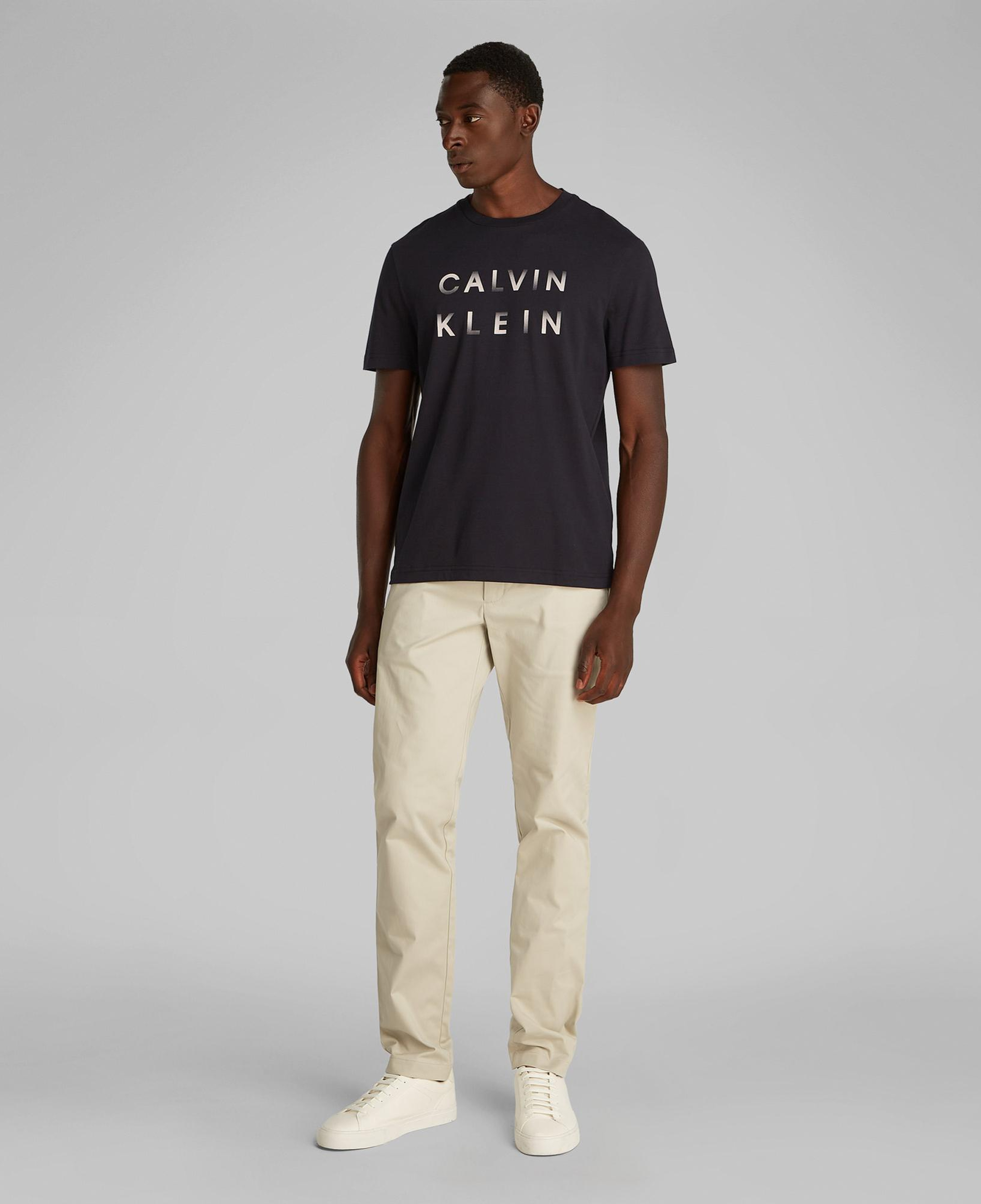 Calvin Klein Logo Erkek Siyah T-Shirt