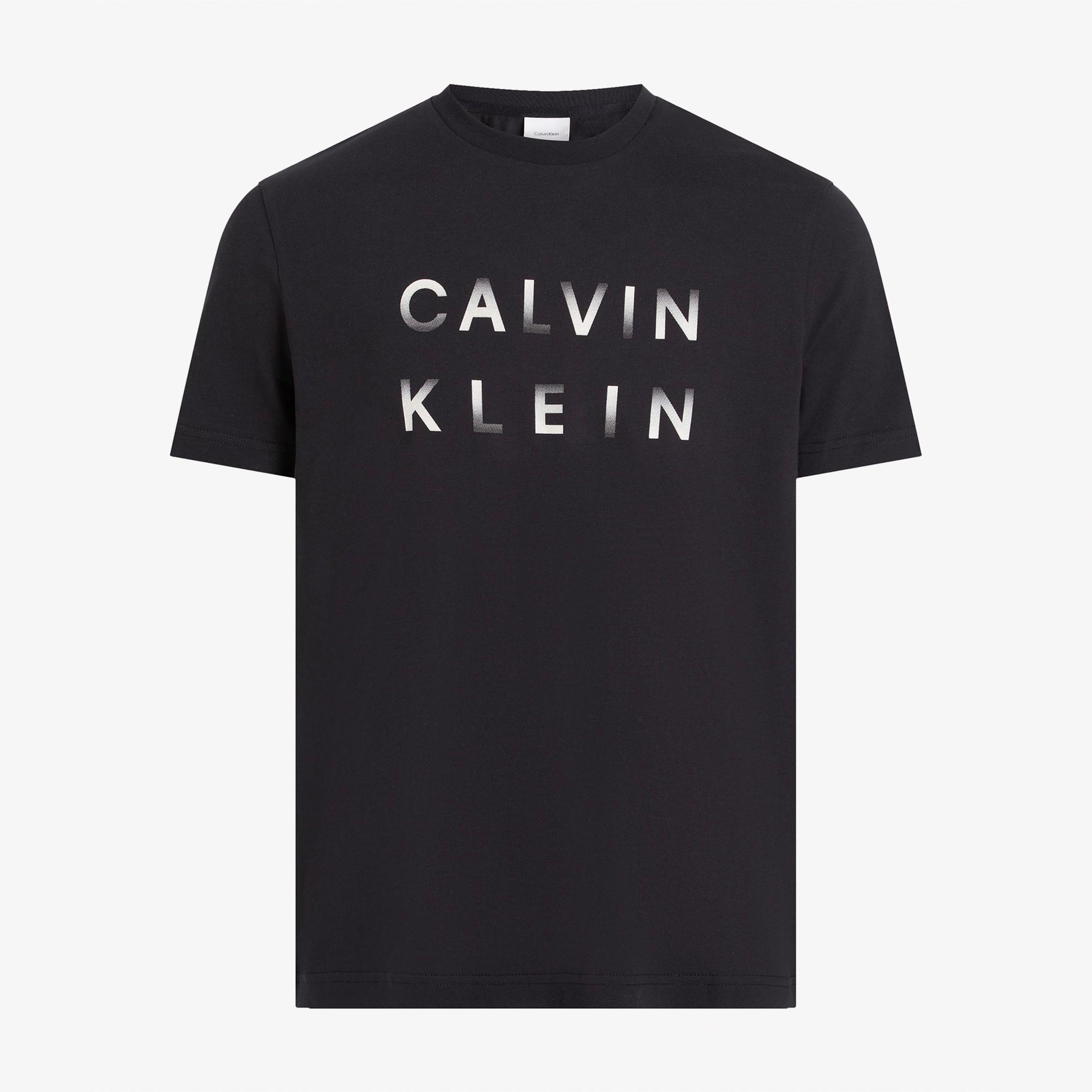 Calvin Klein Logo Erkek Siyah T-Shirt