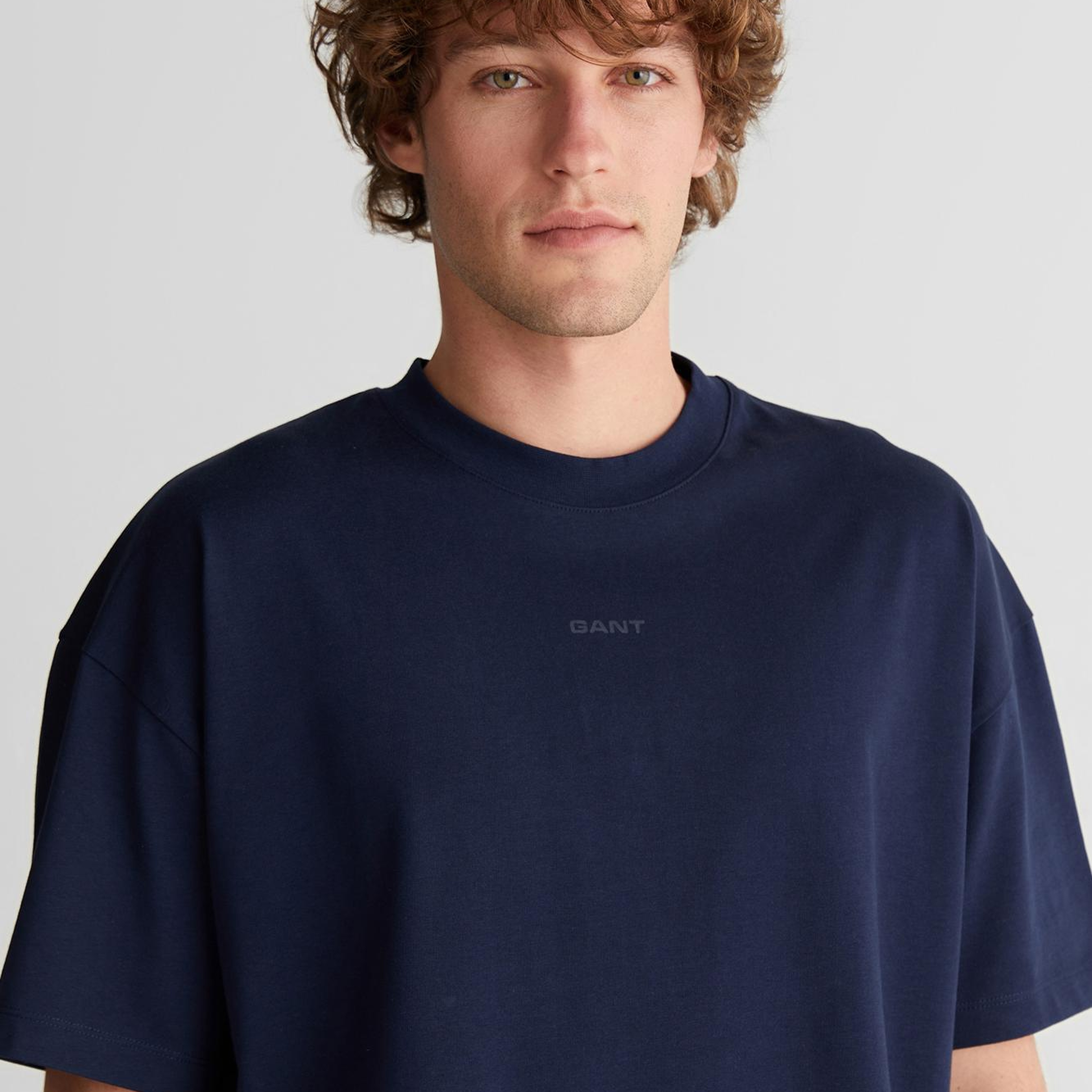 GANT Erkek Lacivert Baskılı Kısa Kollu T-Shirt