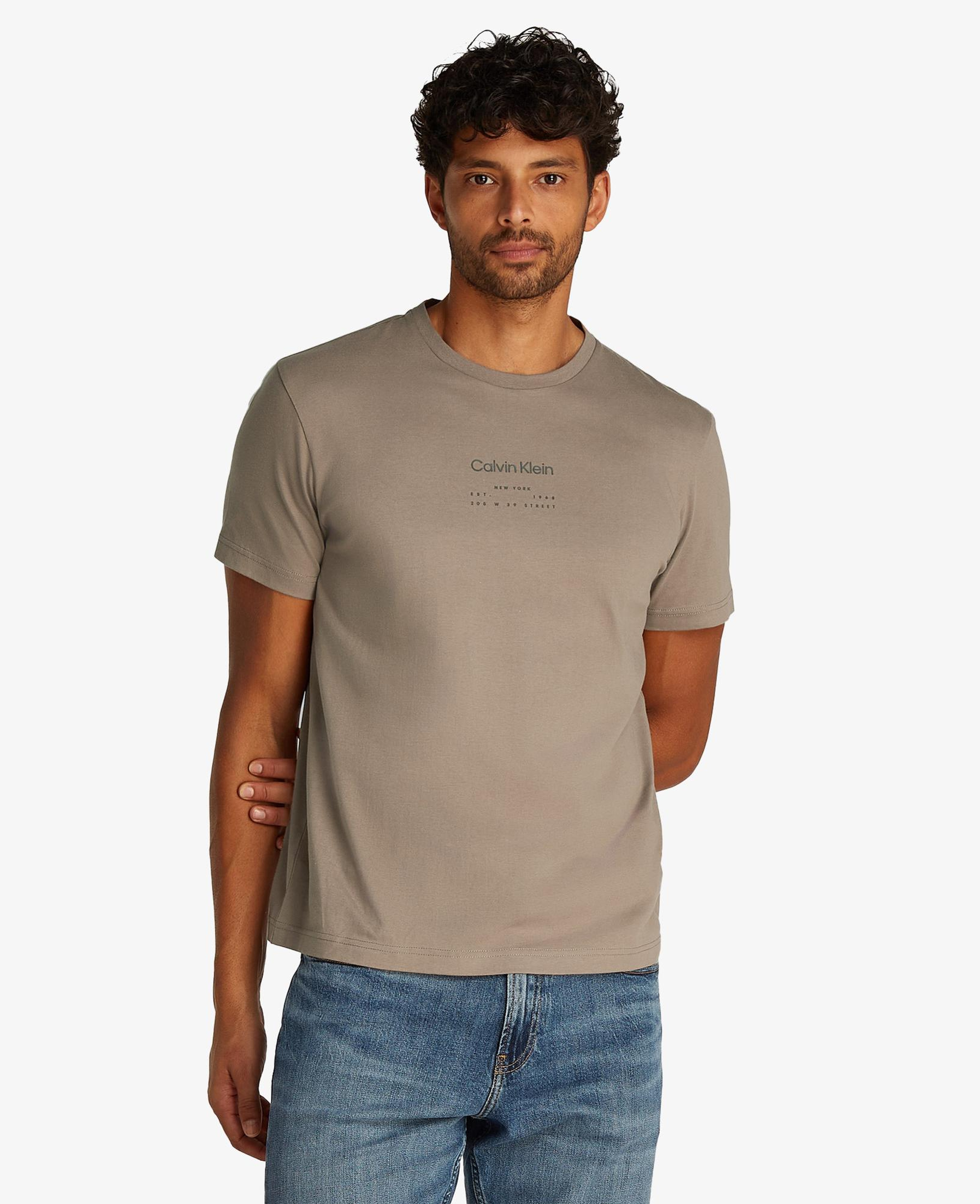 Calvin Klein Erkek Gri T-Shirt