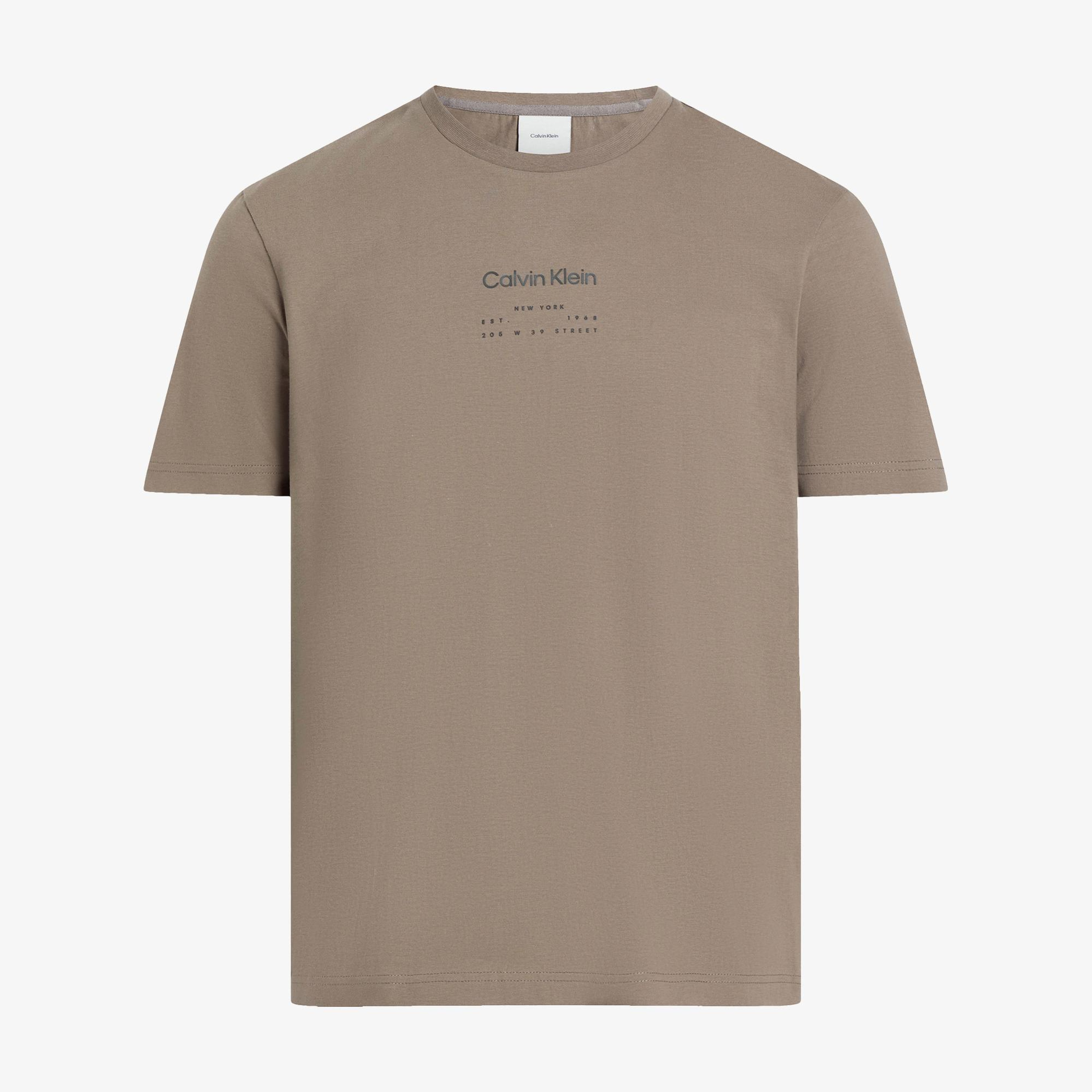 Calvin Klein Erkek Gri T-Shirt