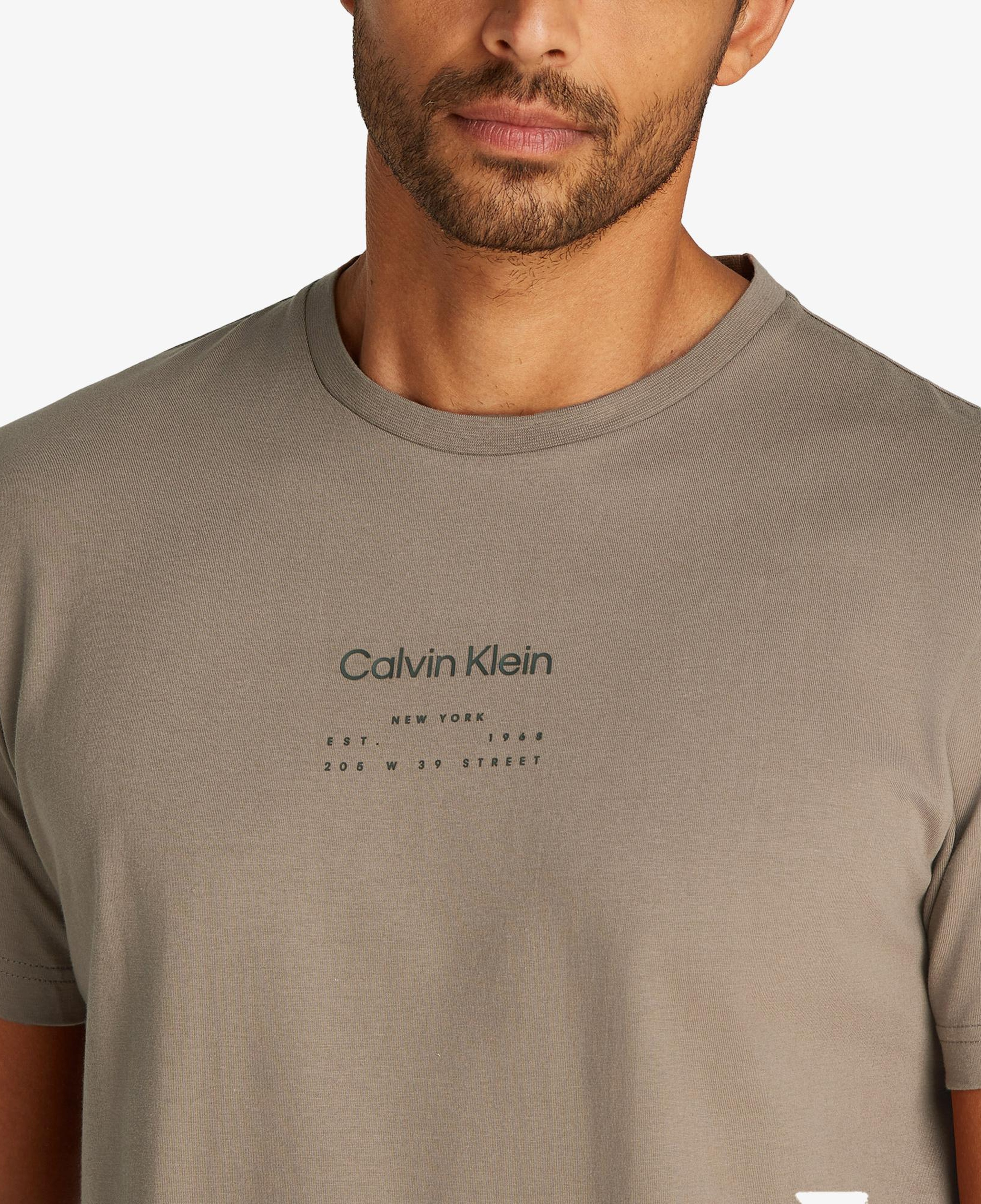 Calvin Klein Erkek Gri T-Shirt