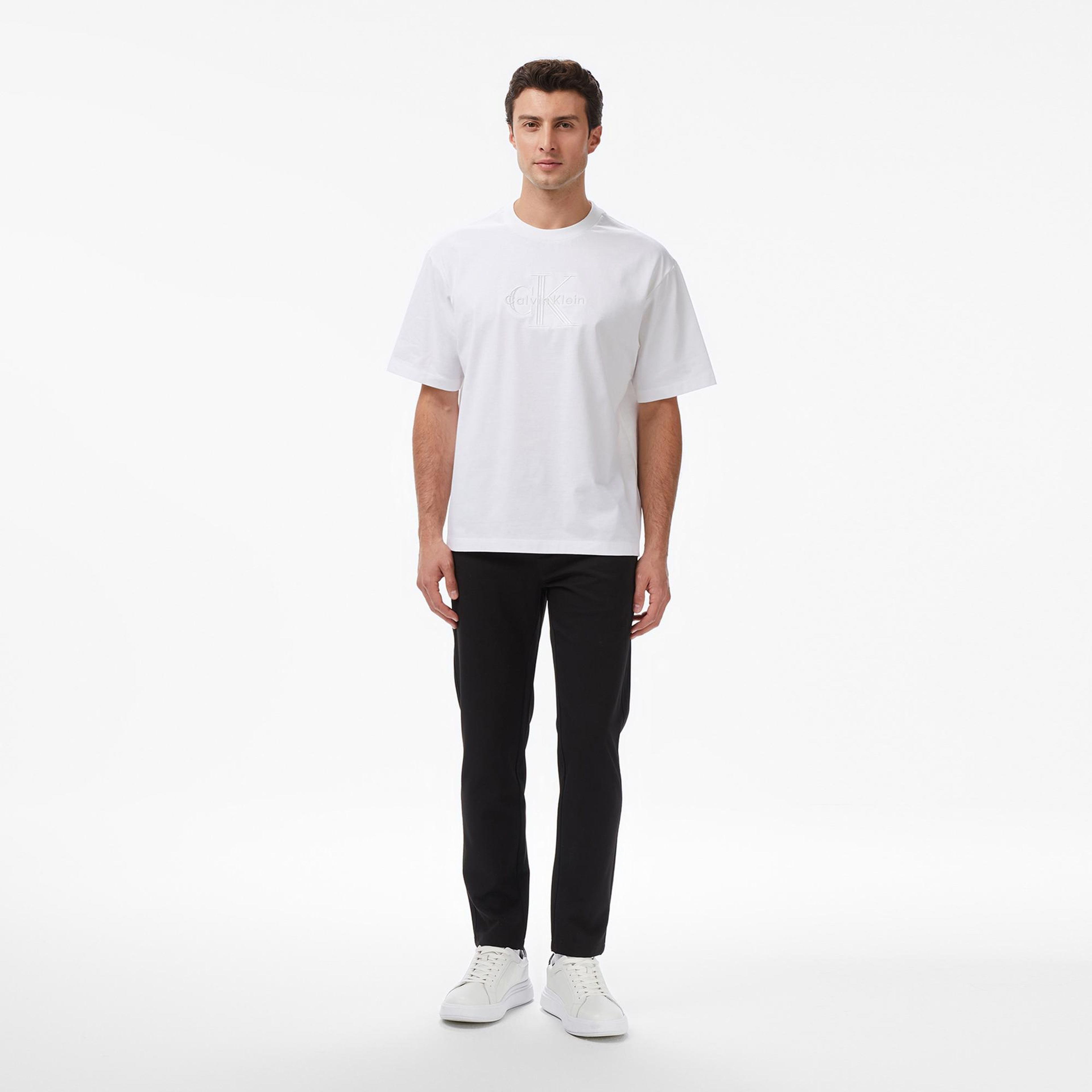 Calvin Klein Low Erkek Beyaz T-Shirt