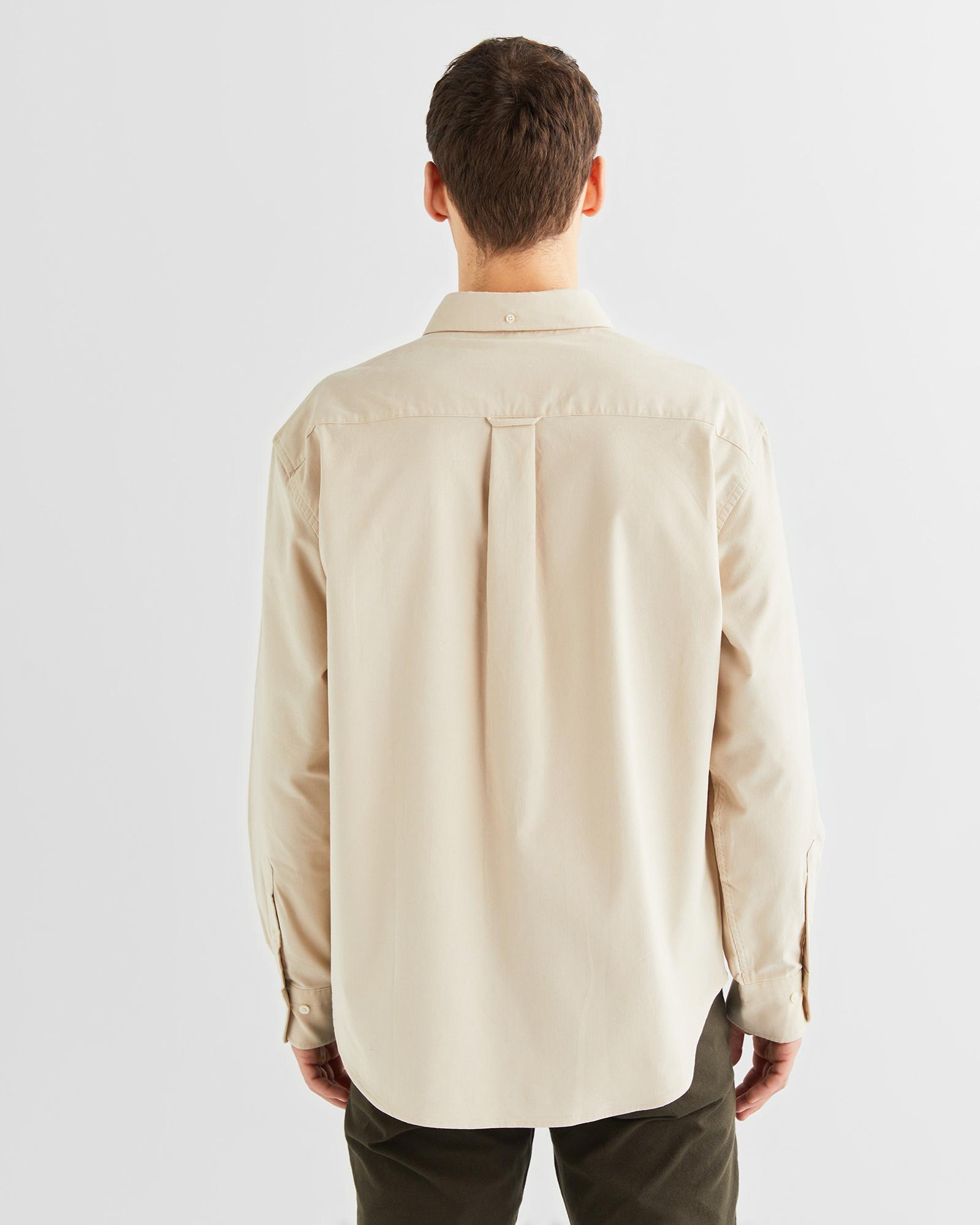 GANT Erkek Bej Relaxed Fit Düğmeli Yaka Gömlek