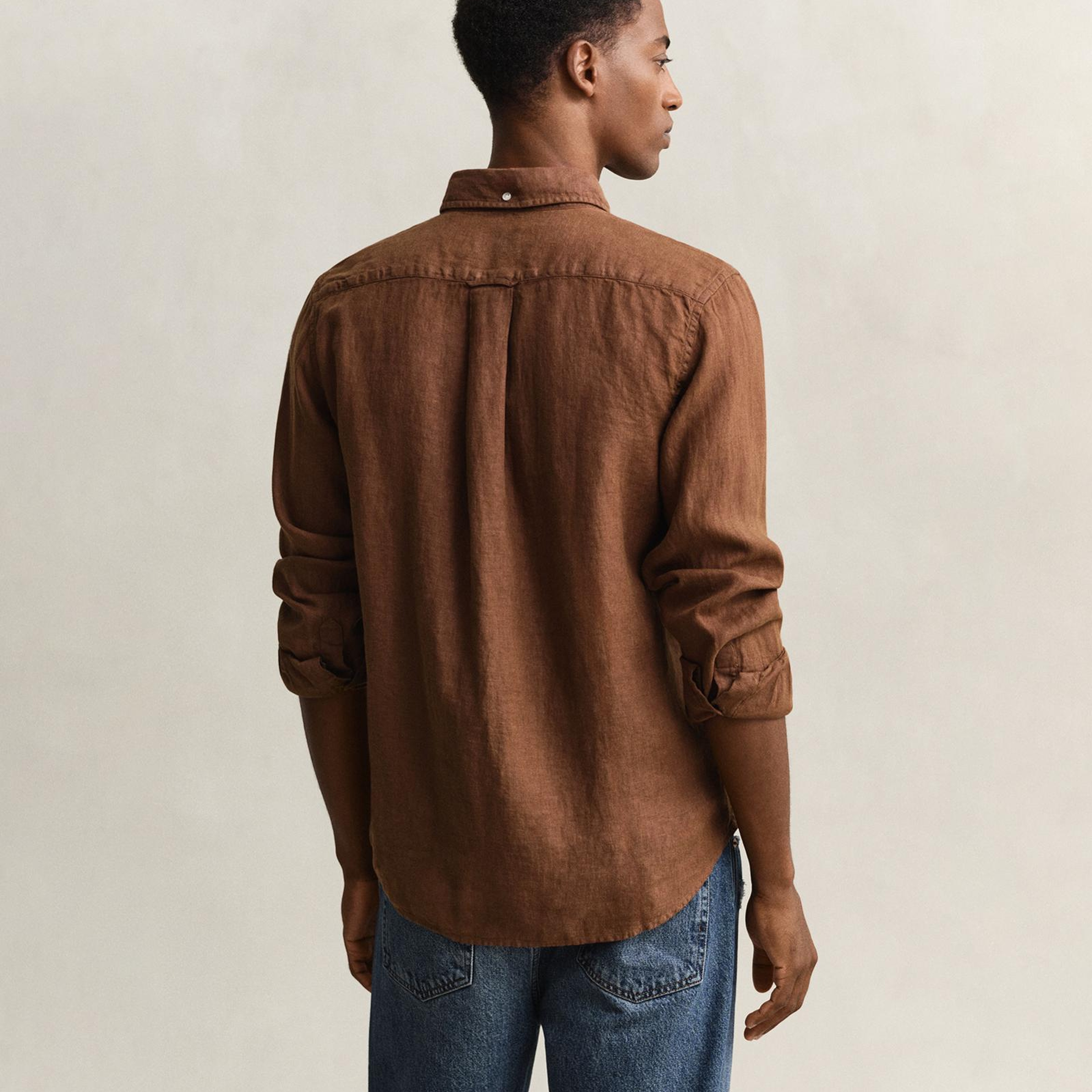 GANT Erkek Kahverengi Regular Fit Gömlek