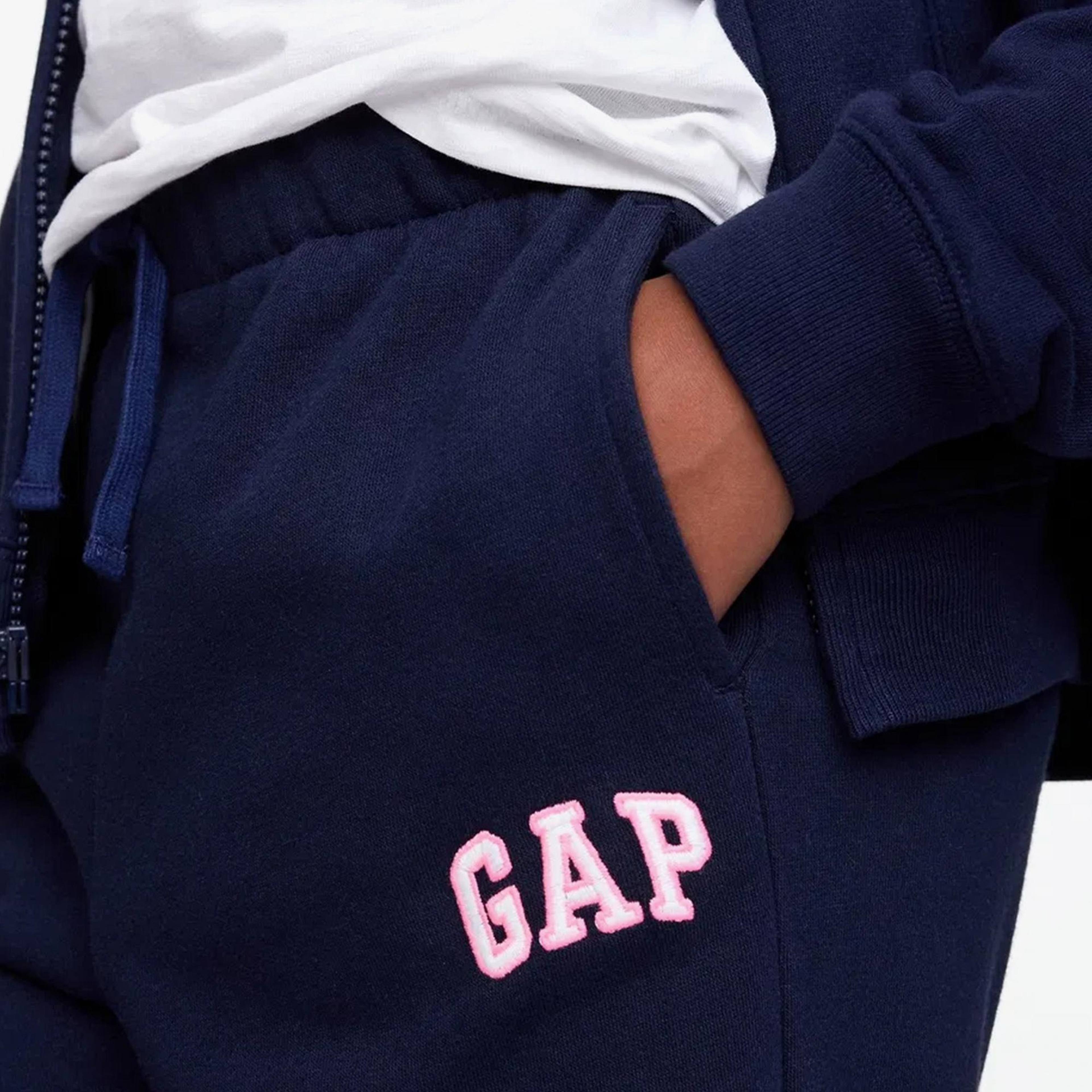 Gap Logo Relaxed Fit Çocuk Lacivert Eşofman Altı