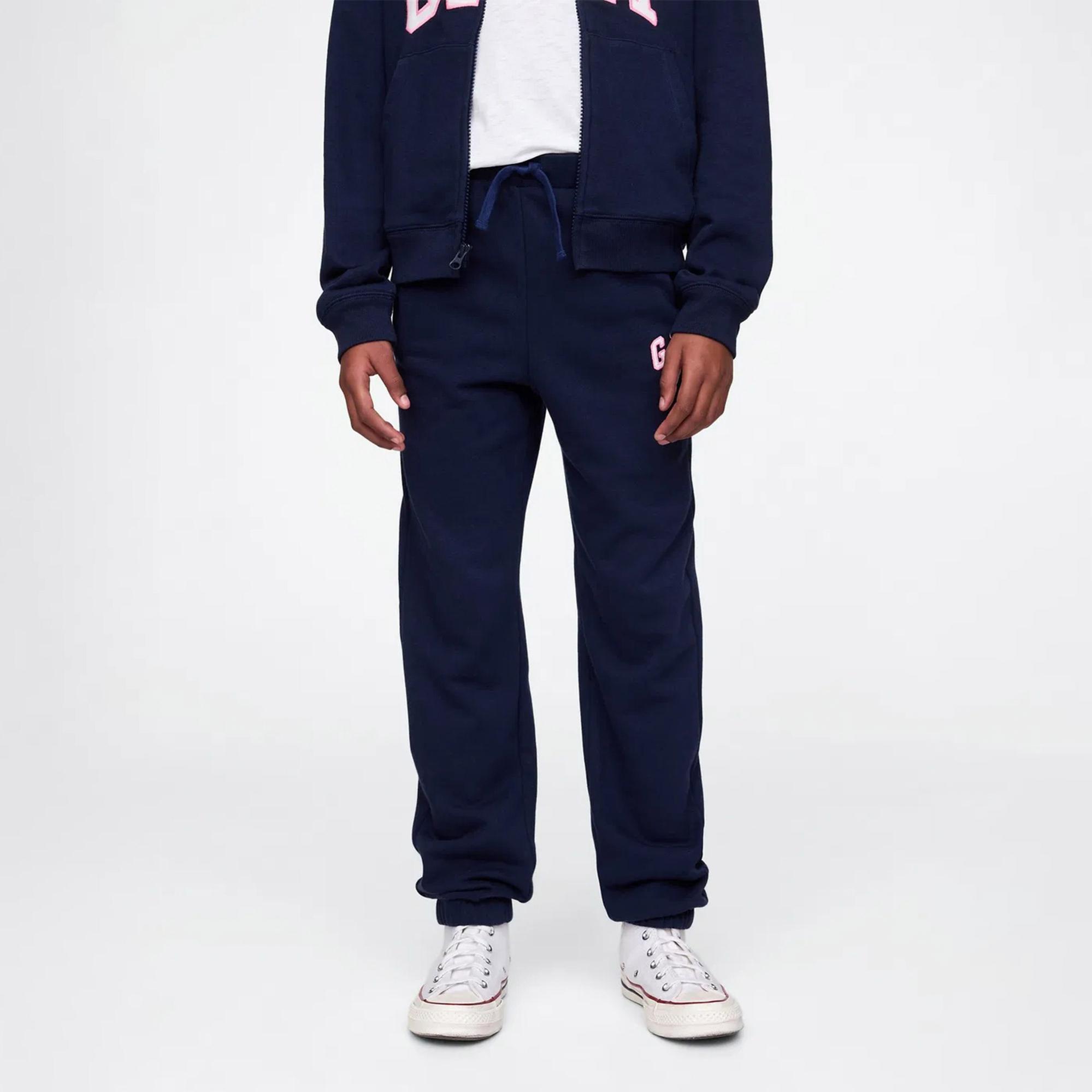 Gap Logo Relaxed Fit Çocuk Lacivert Eşofman Altı