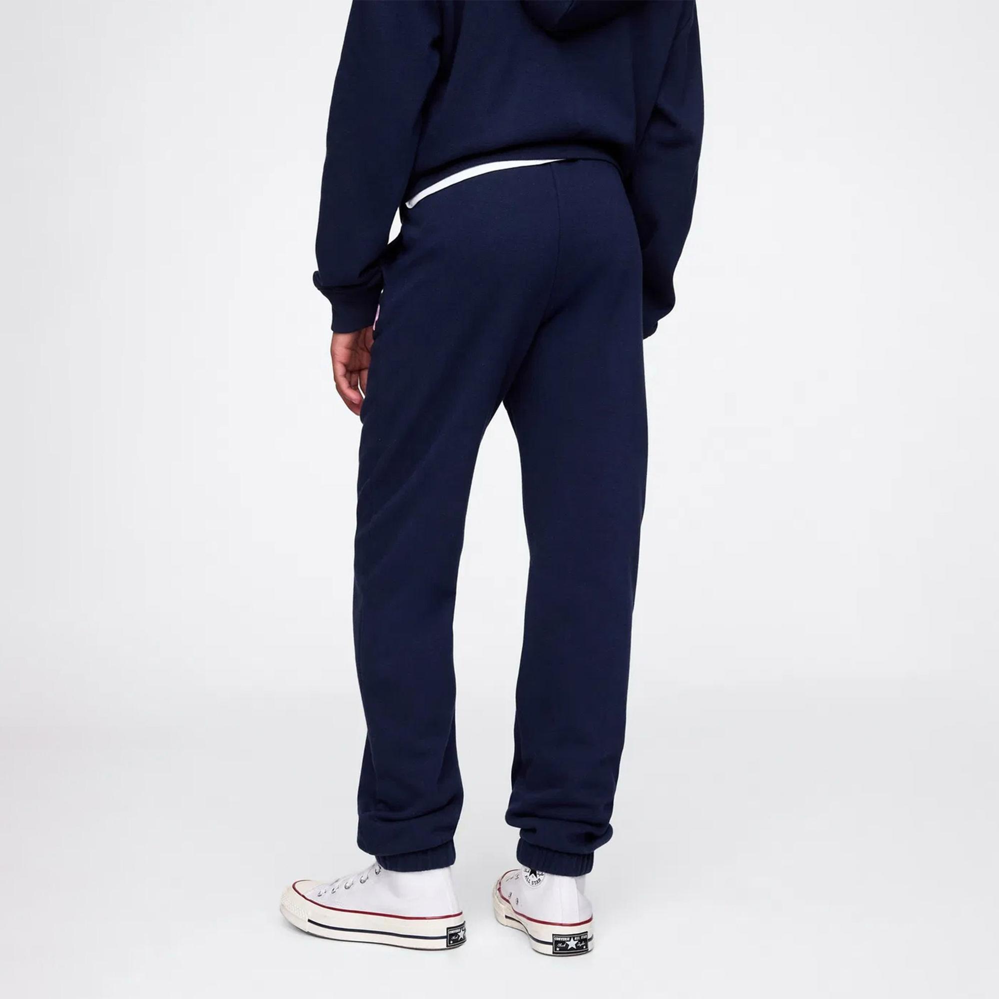 Gap Logo Relaxed Fit Çocuk Lacivert Eşofman Altı