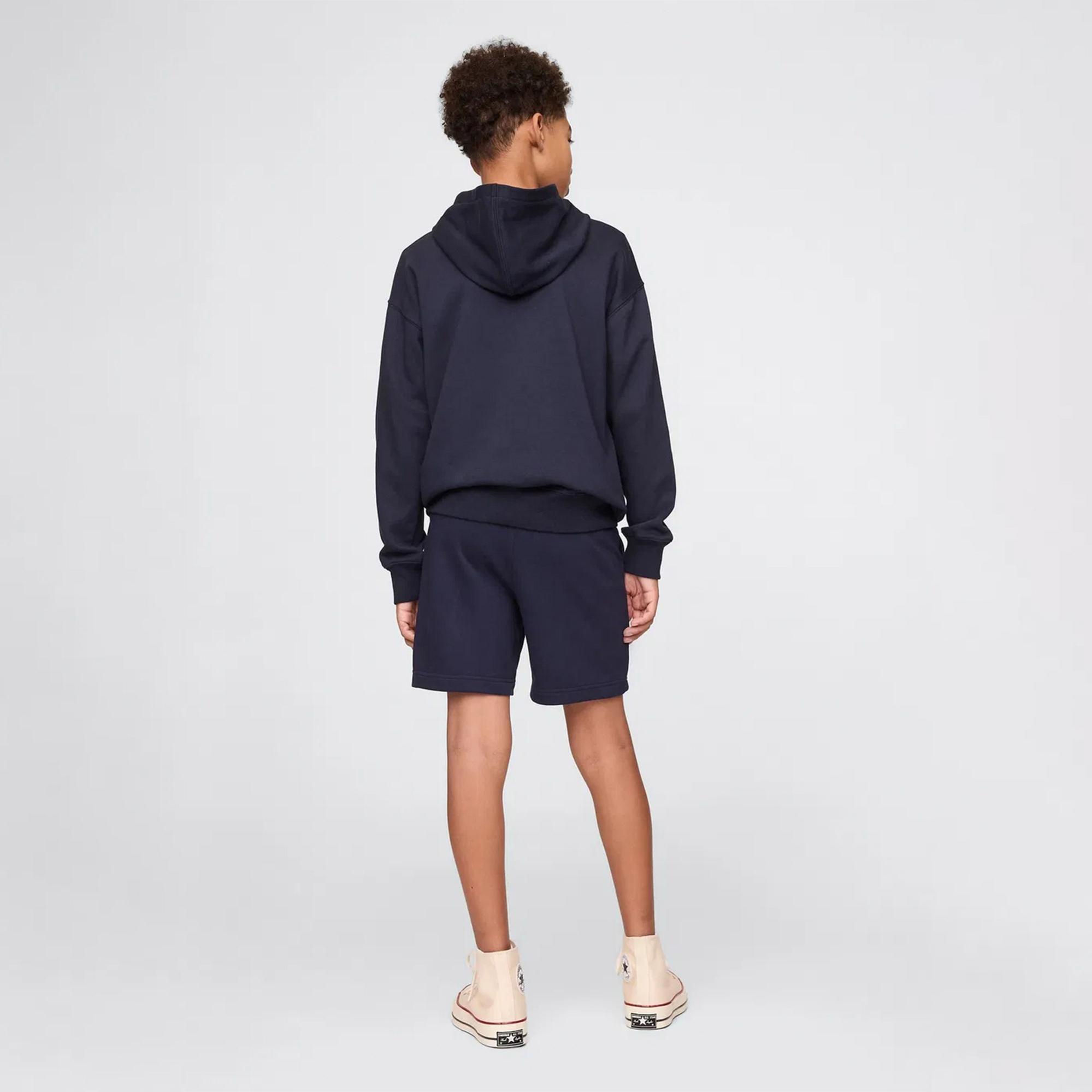 Gap Relaxed Fit French Terry Çocuk Lacivert Şort