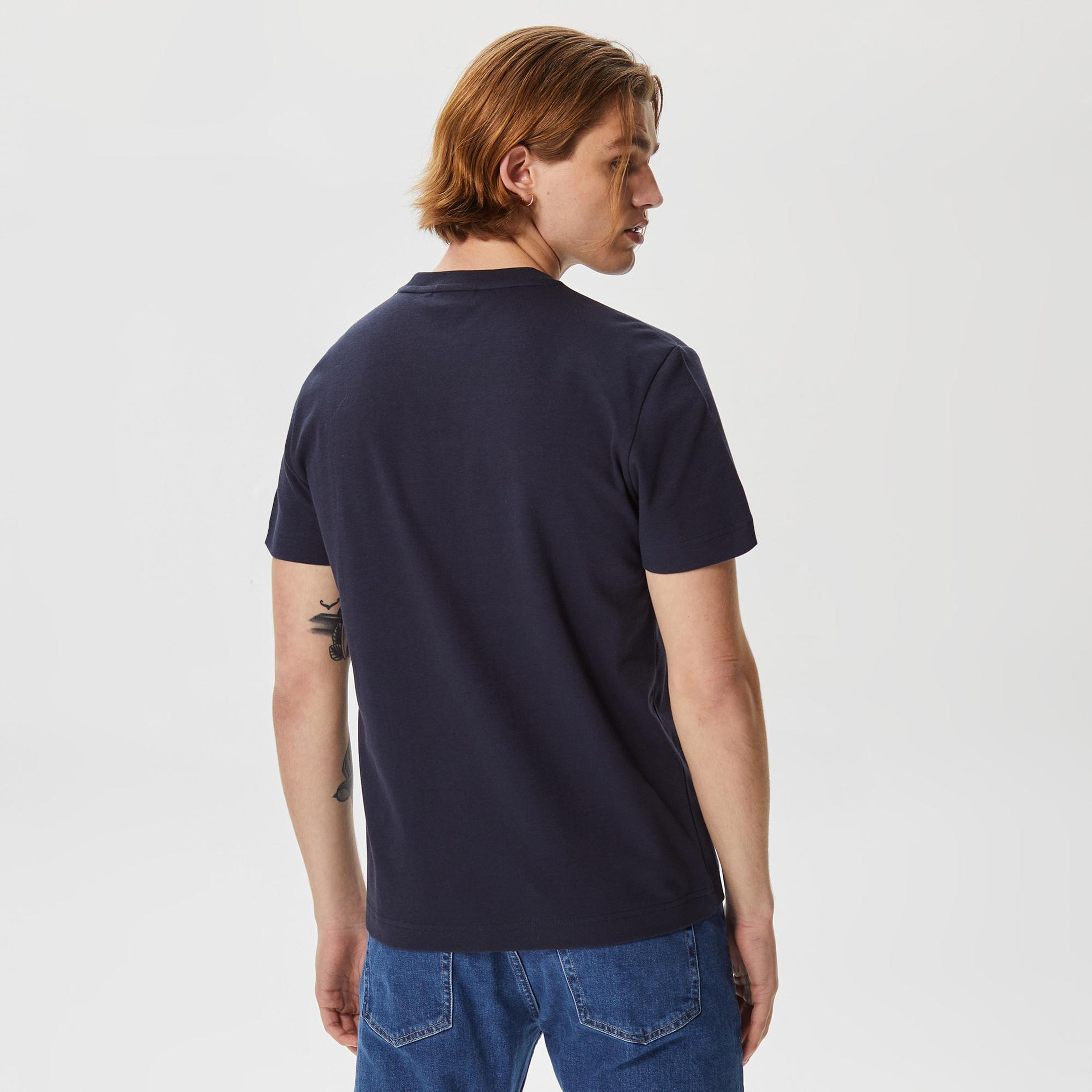 Calvin Klein Micro Logo Interlock Erkek Lacivert T-Shirt