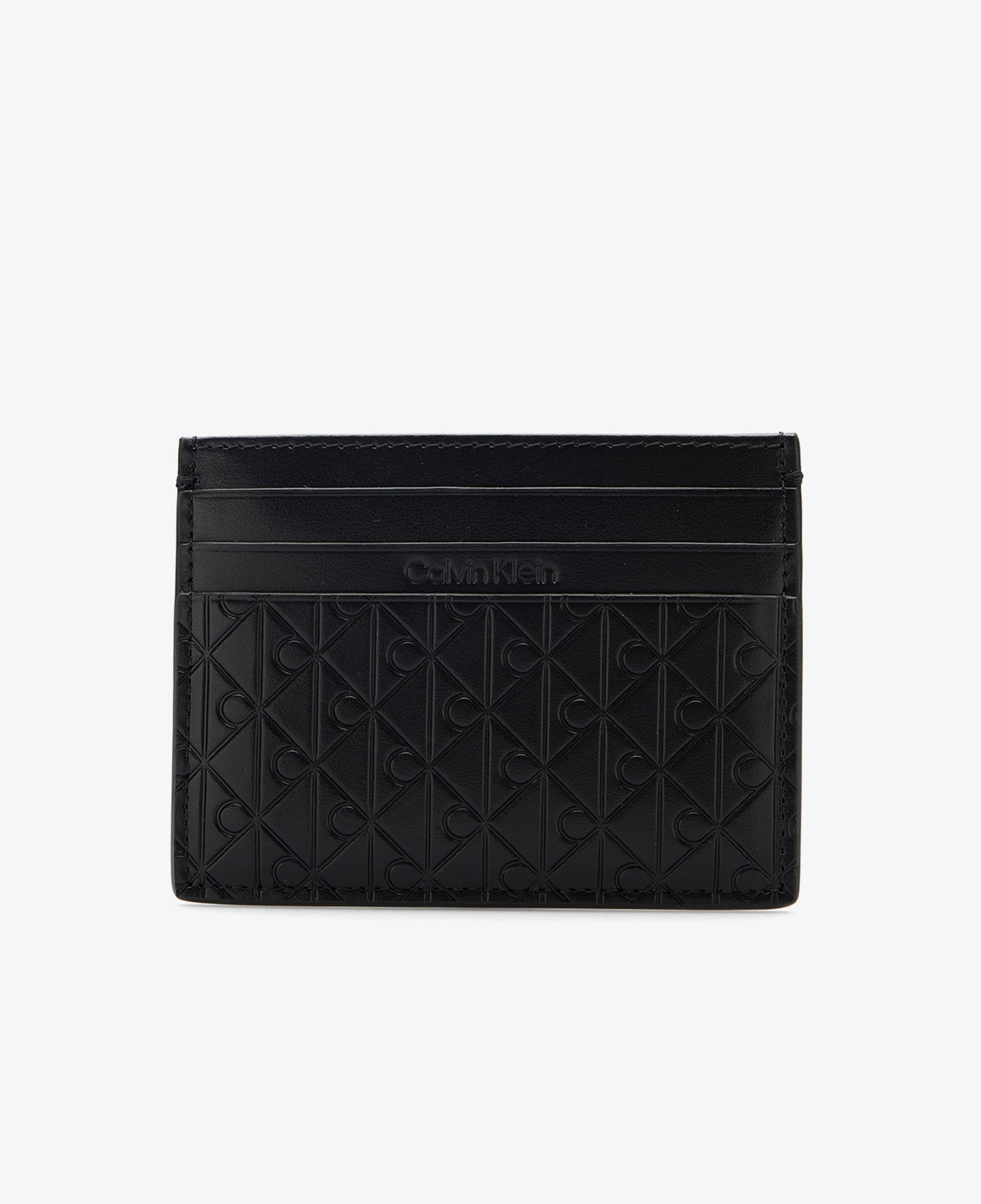 Calvin Klein Embossed Emblem Erkek Siyah Kartlık