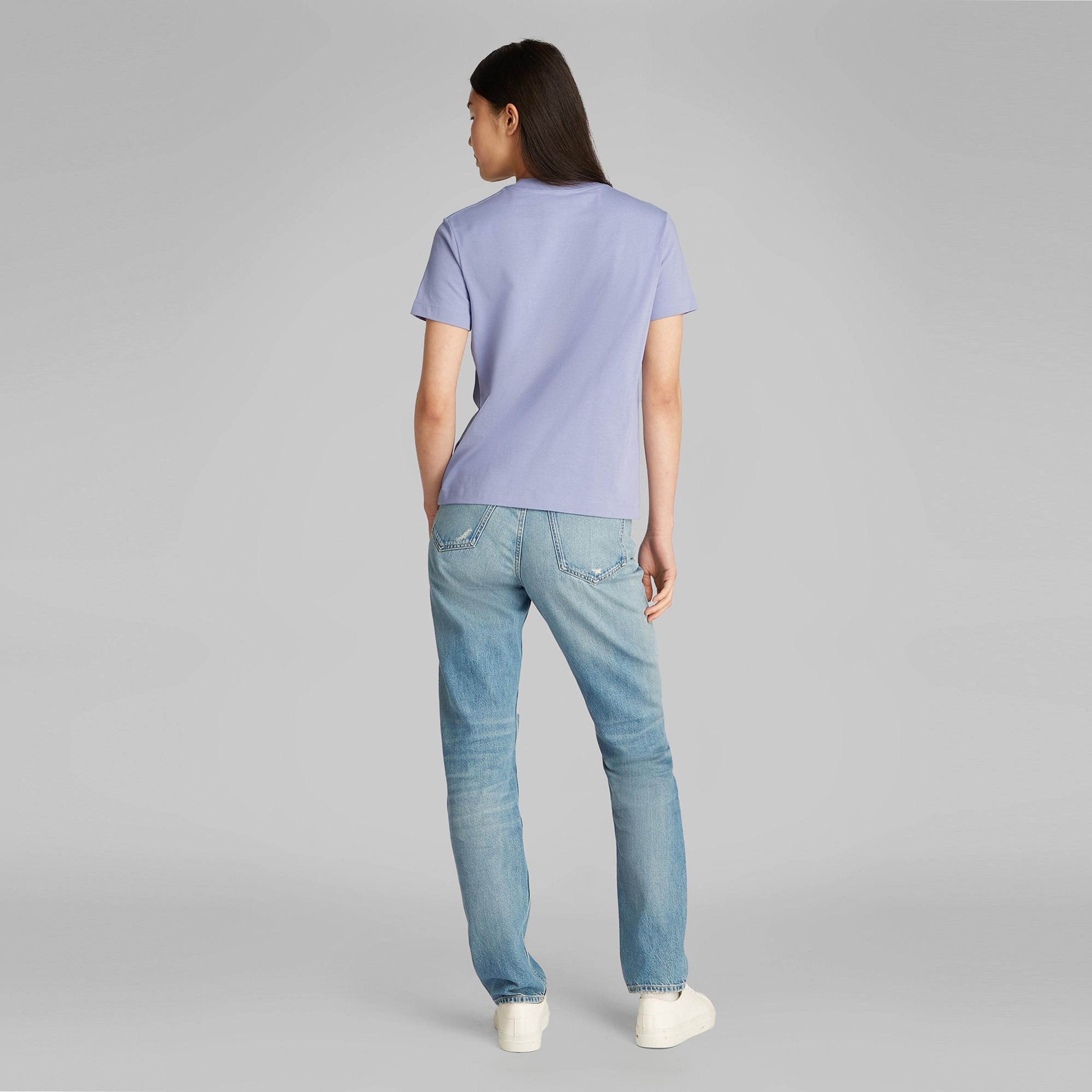 Calvin Klein Regular Kadın Mavi T-Shirt