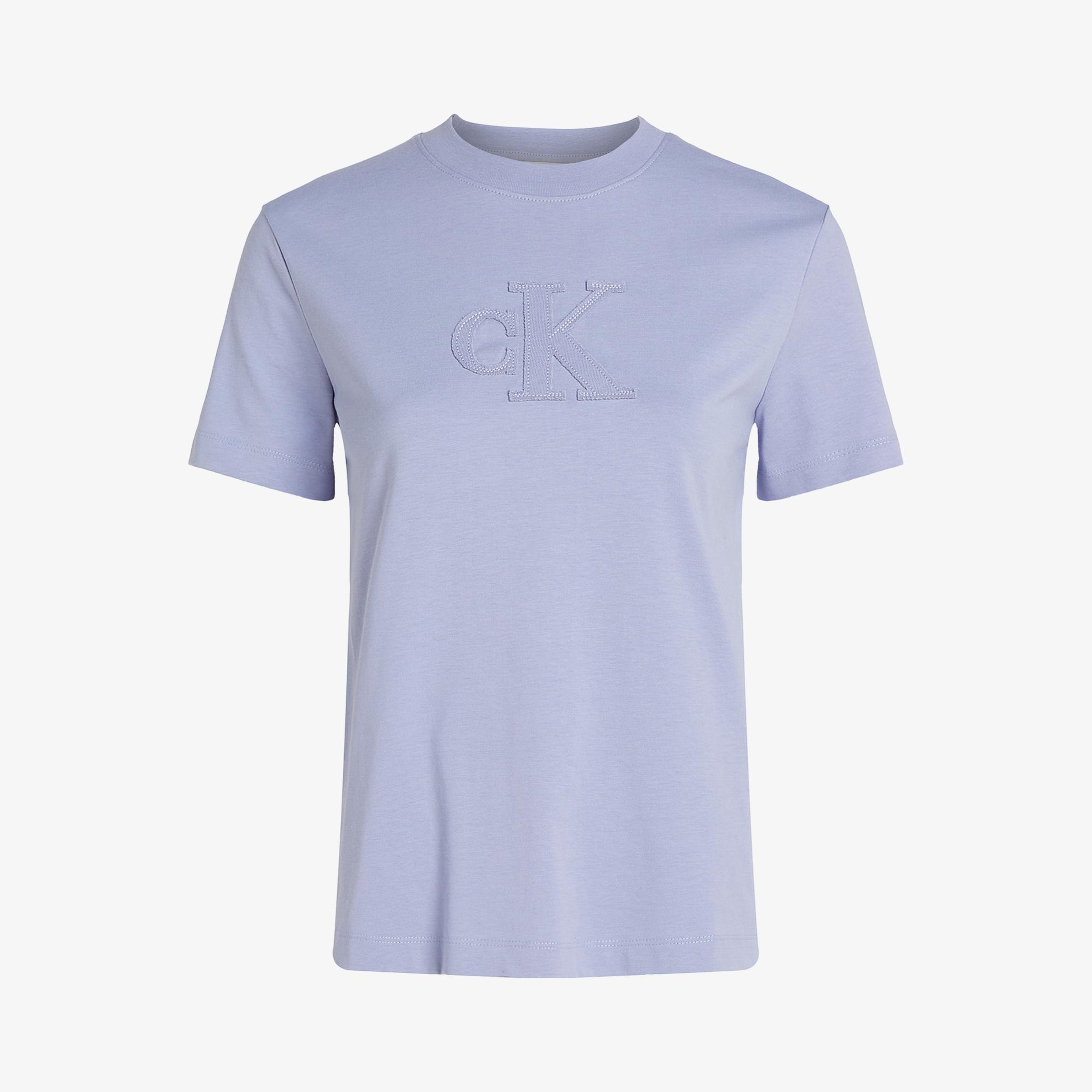Calvin Klein Regular Kadın Mavi T-Shirt