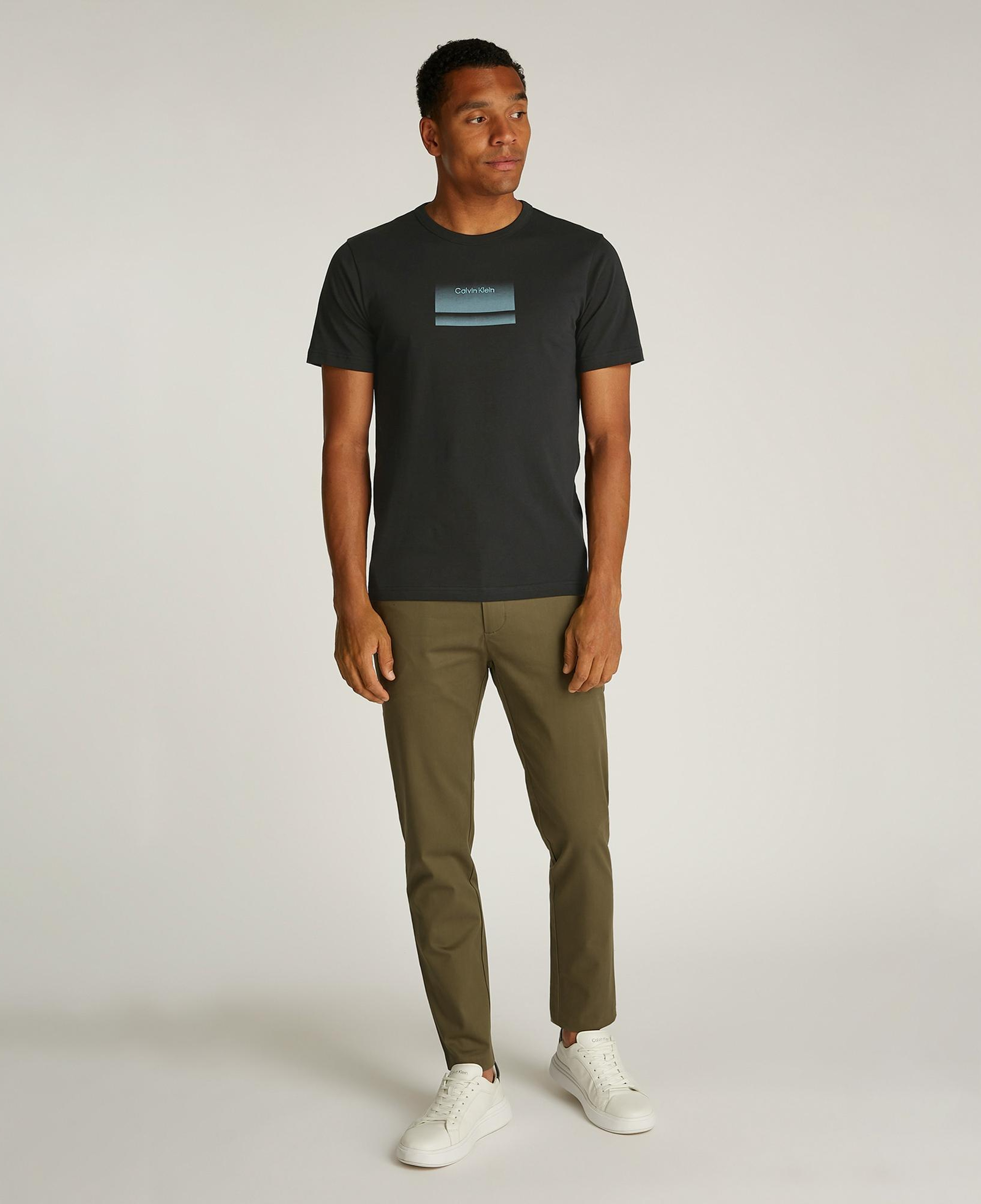 Calvin Klein Gradient Logo Erkek Siyah T-Shirt