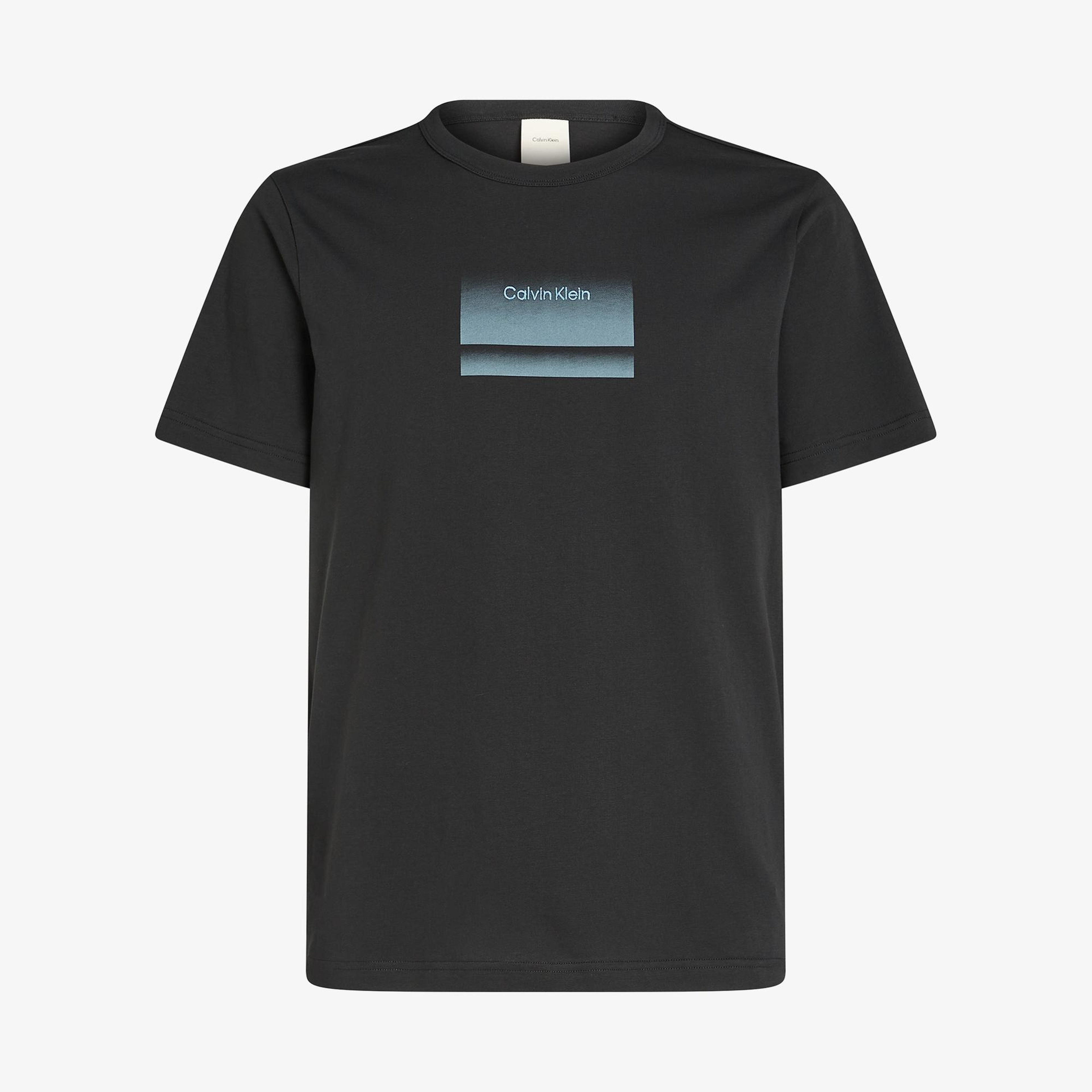 Calvin Klein Gradient Logo Erkek Siyah T-Shirt