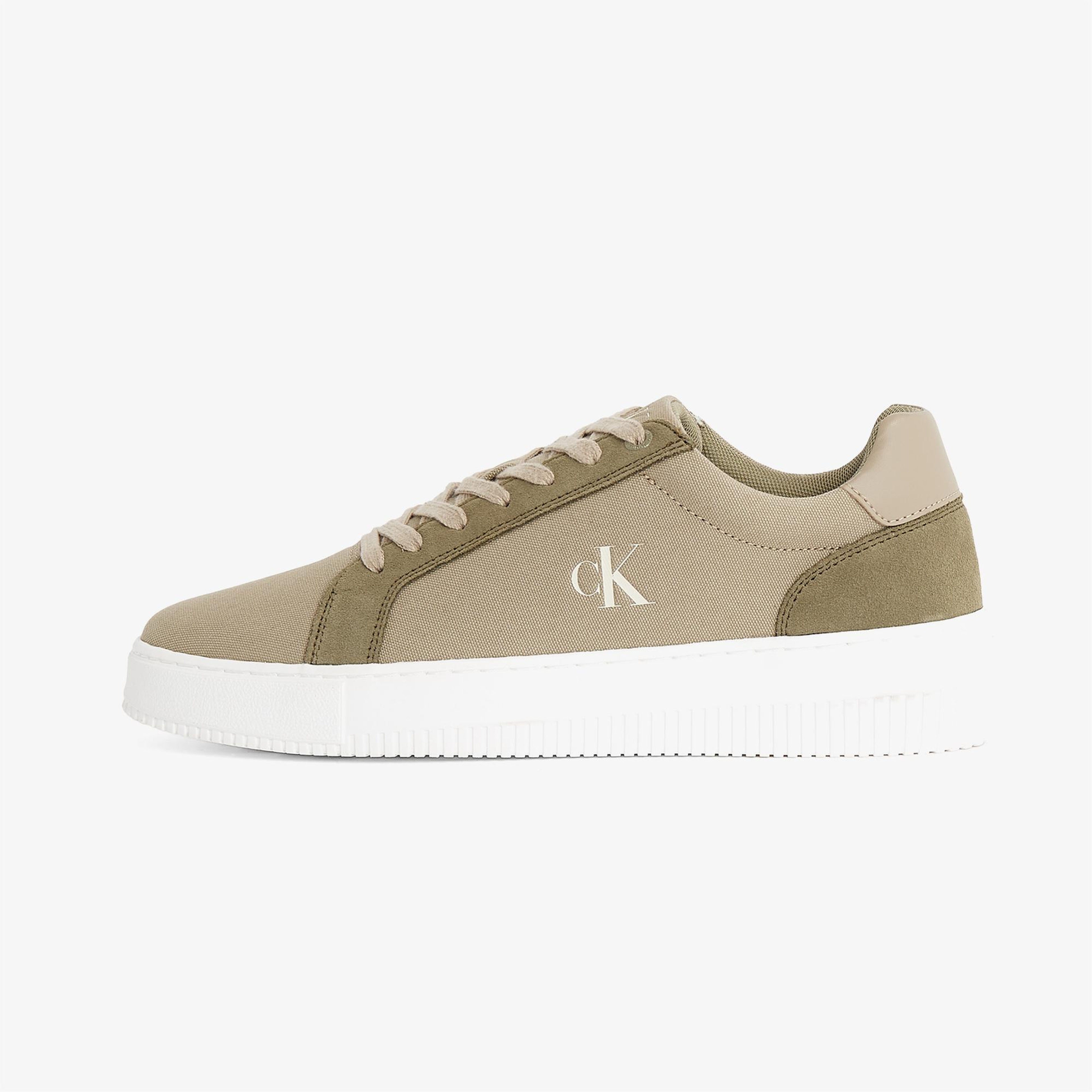 Calvin Klein Canvas Erkek Yeşil Sneaker