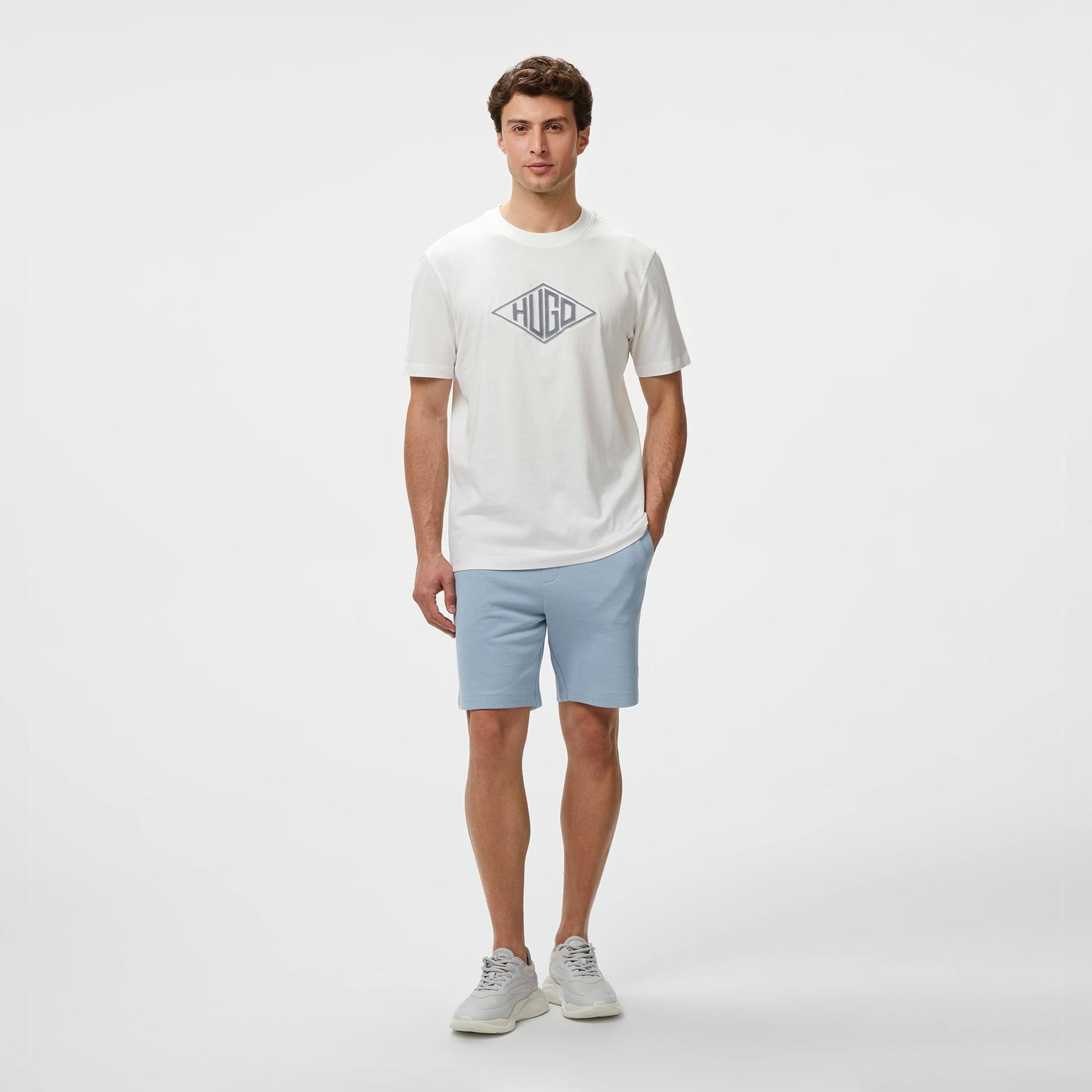 Hugo Dalendi Erkek Beyaz T-Shirt