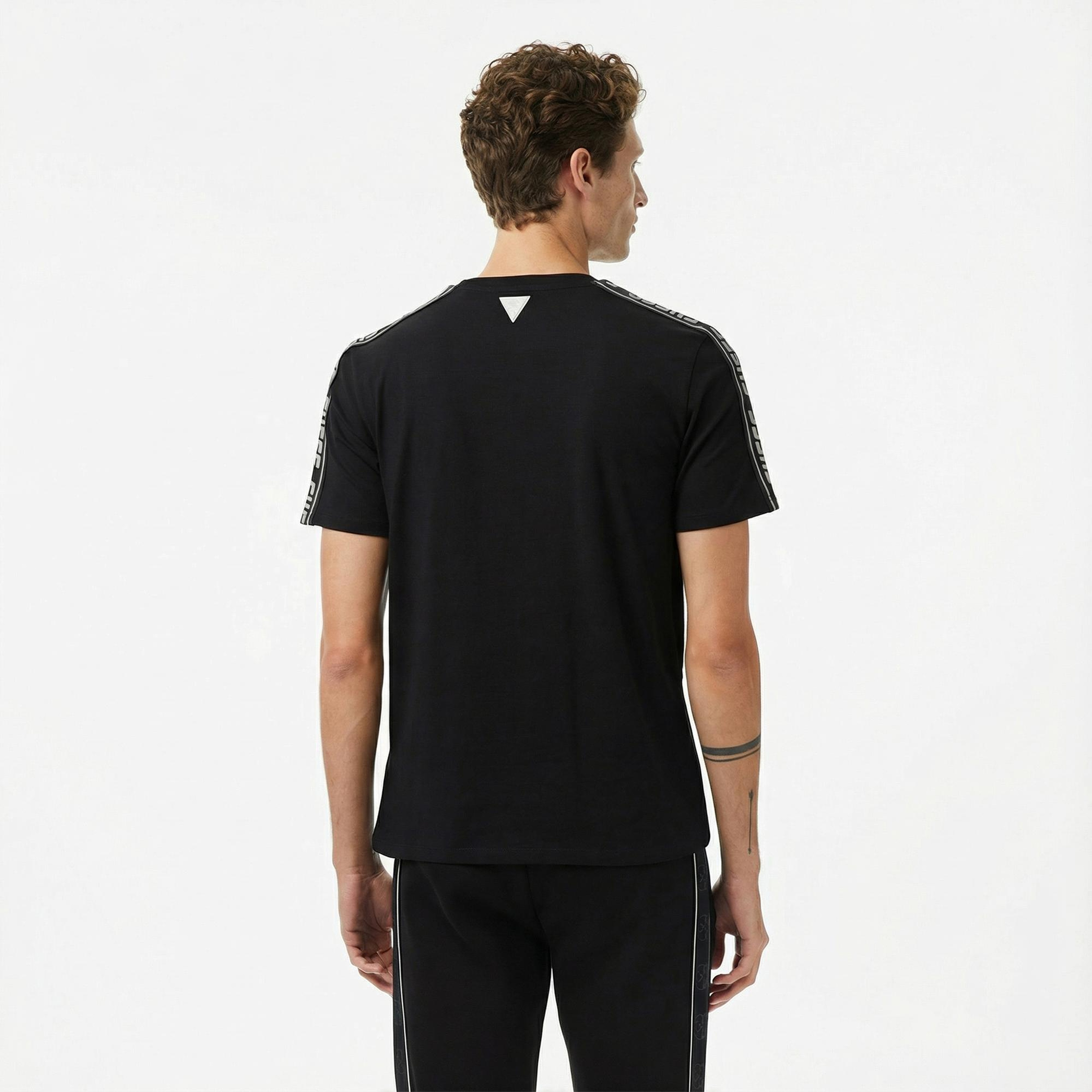 Guess Arlo Erkek Siyah T-Shirt