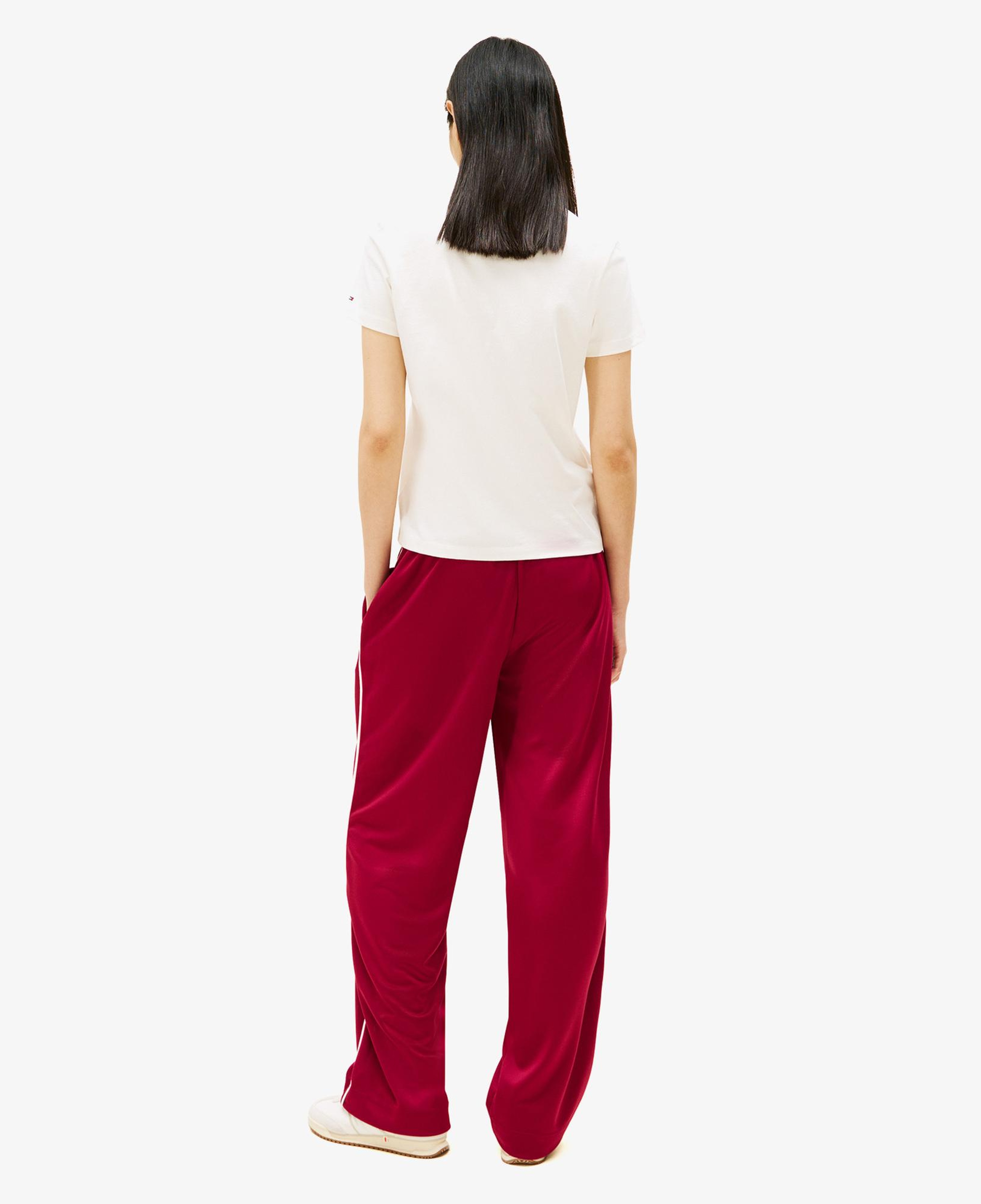 Tommy Hilfiger Essential Logo Kadın Beyaz T-Shirt