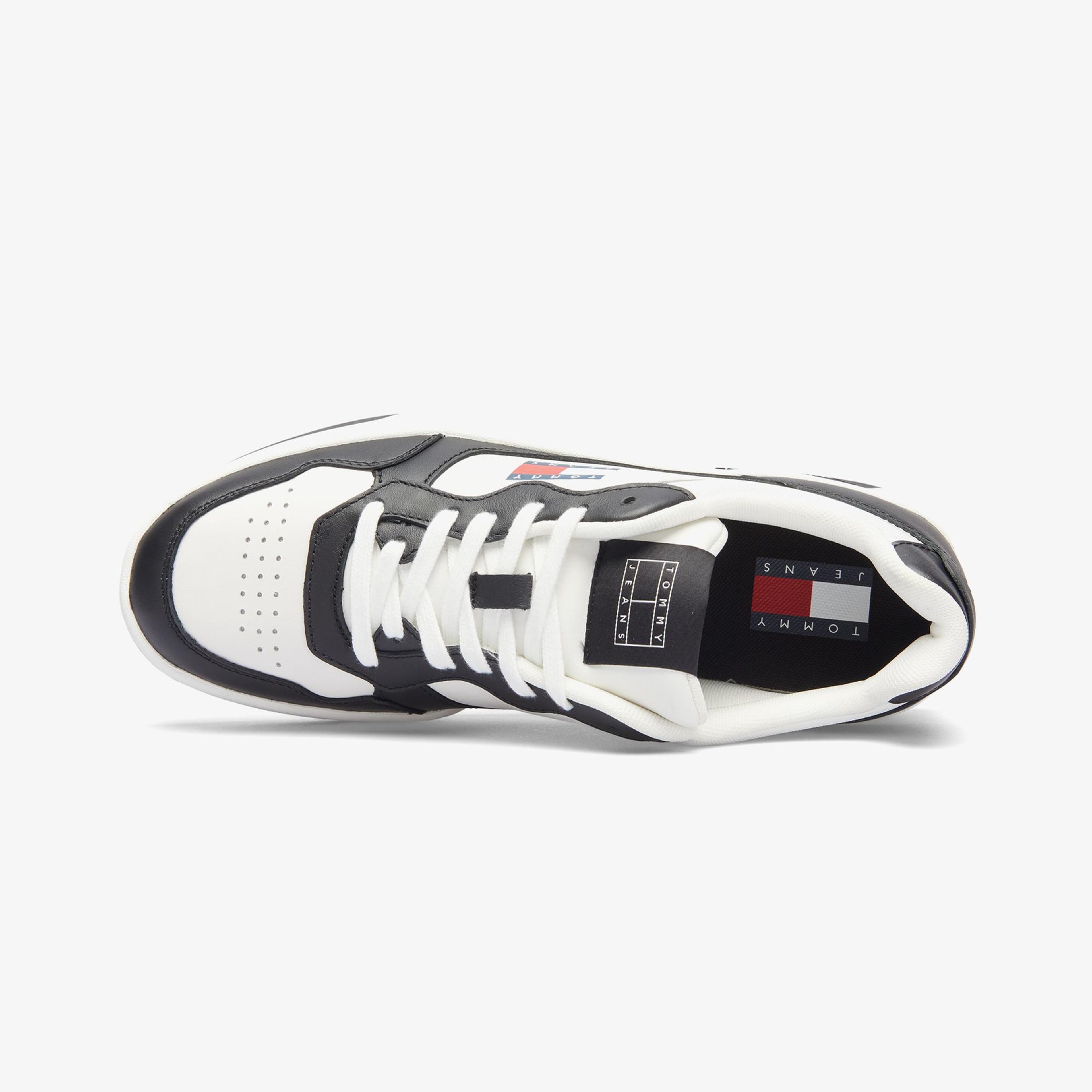 Tommy Hilfiger Jeans Cupsole Leather Erkek Beyaz Spor Ayakkabı