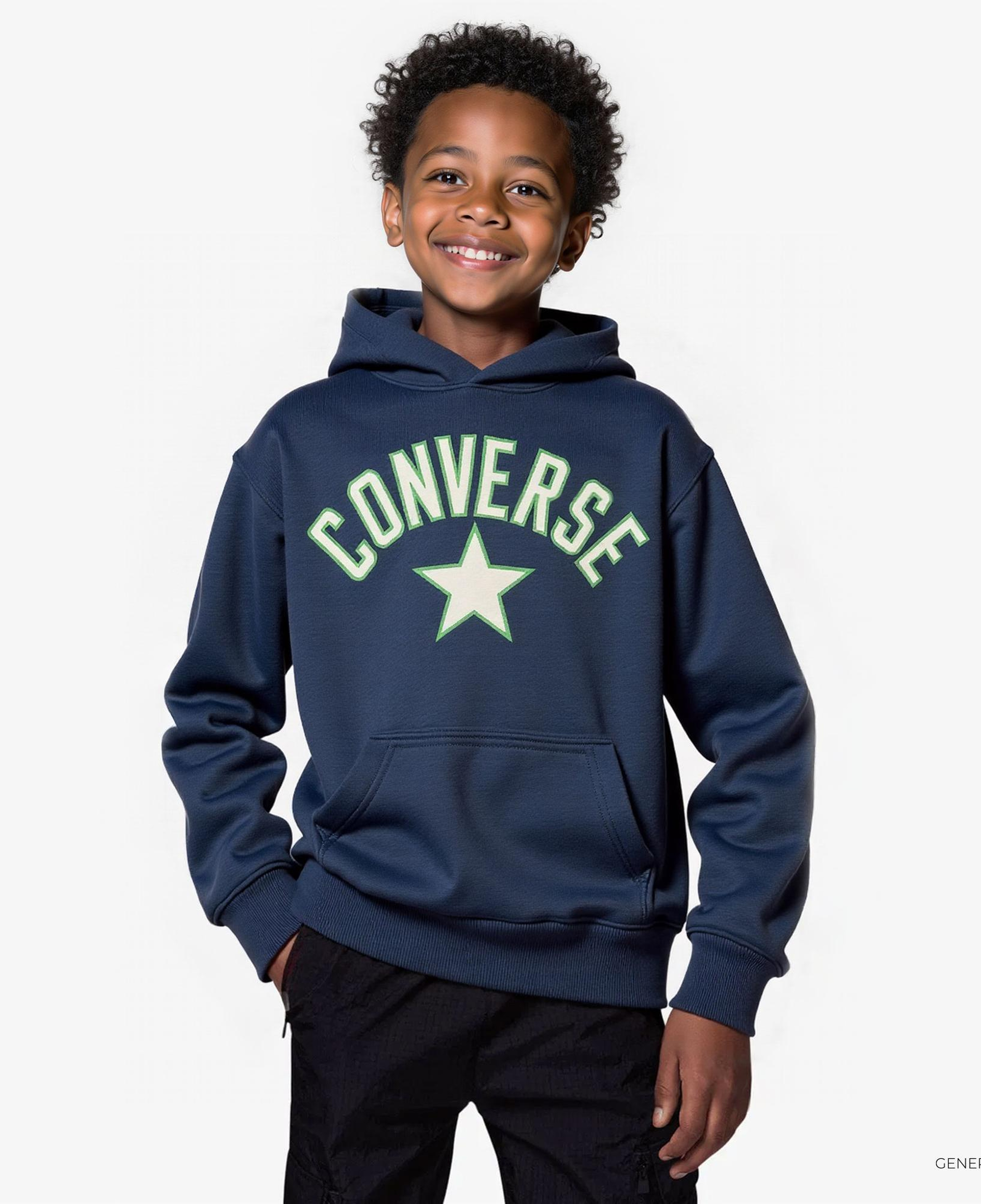 Converse Arch Flc Çocuk Lacivert Hoodie