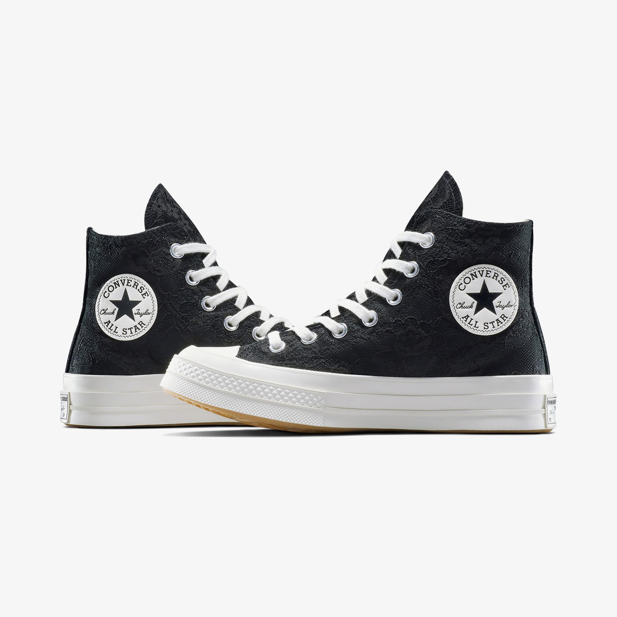 Converse Chuck 70 Kadın Dantelli Siyah Sneaker