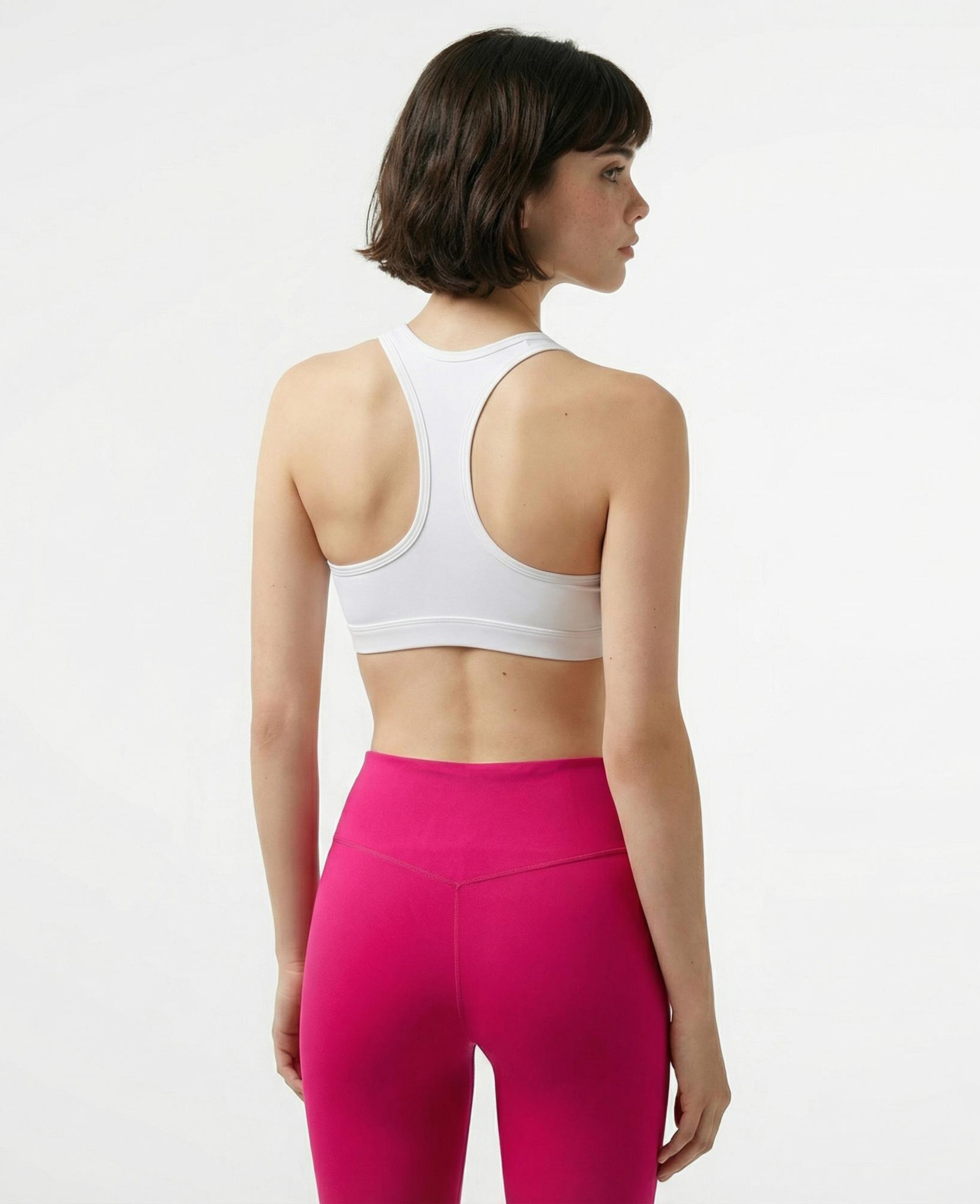 Nike Swoosh Med Sport Kadın Beyaz Bra