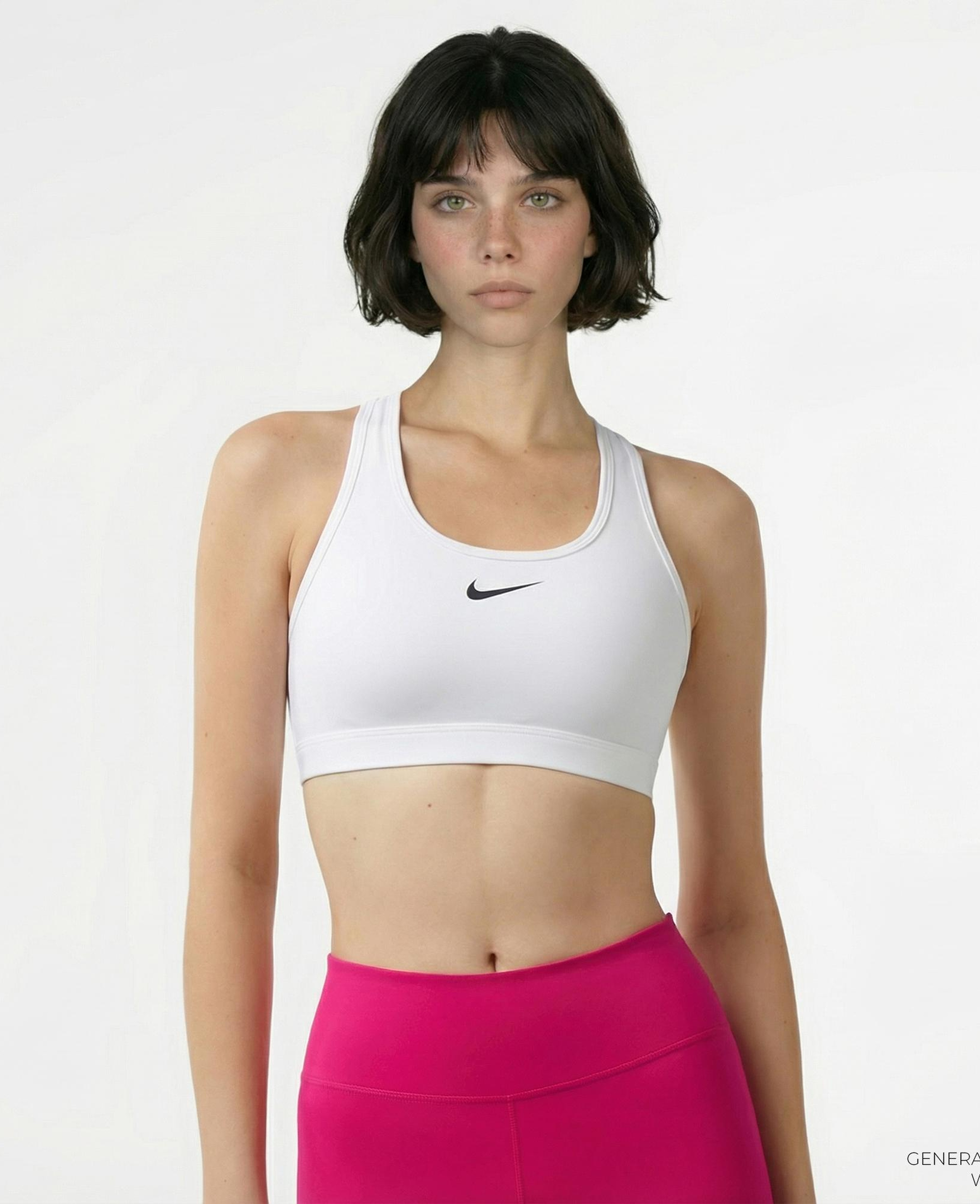 Nike Swoosh Med Sport Kadın Beyaz Bra