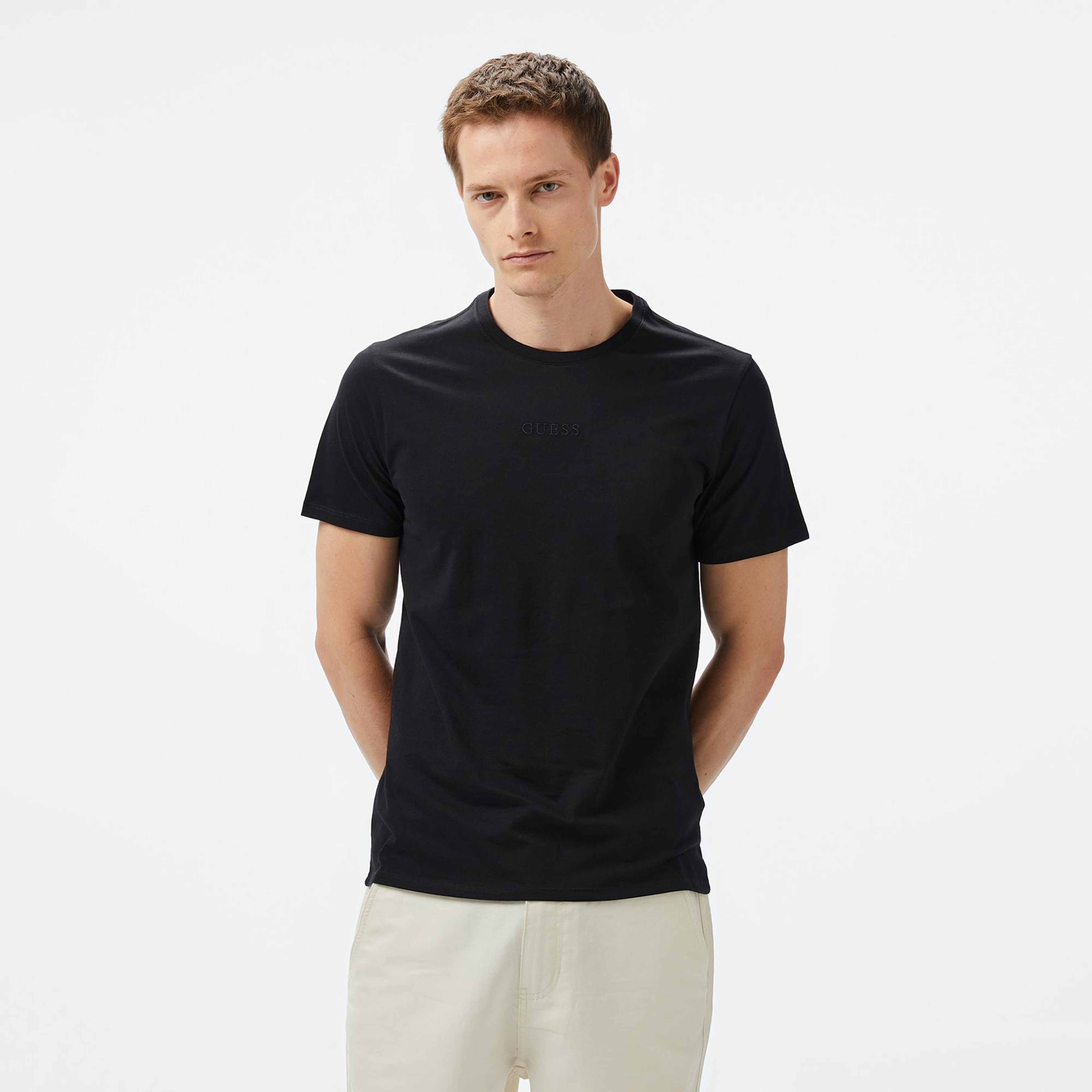 Guess Classic Erkek Siyah T-Shirt