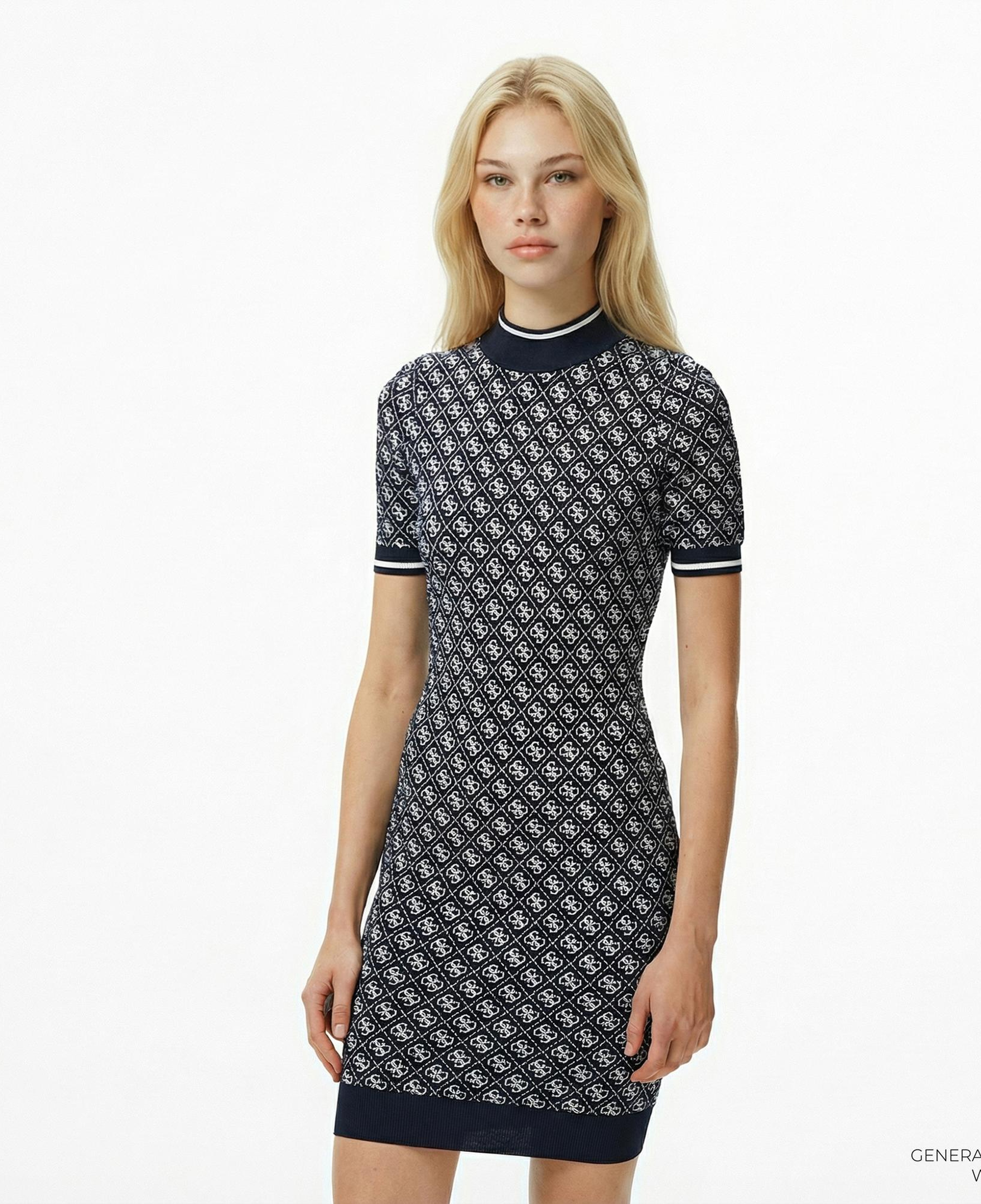 Guess Lise Kadın Mavi Elbise