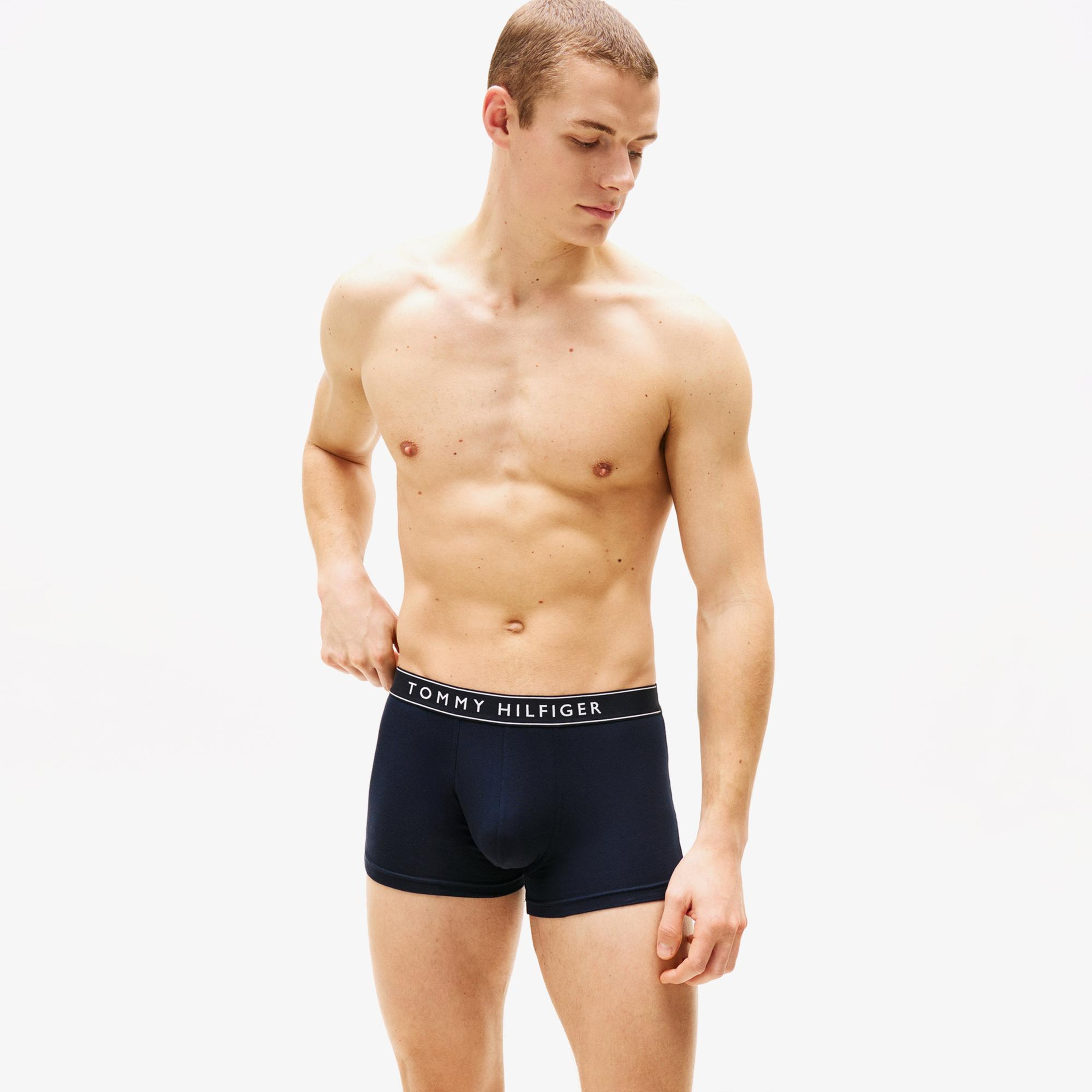 Tommy Hilfiger Trunk Erkek 3'lü Lacivert Boxer
