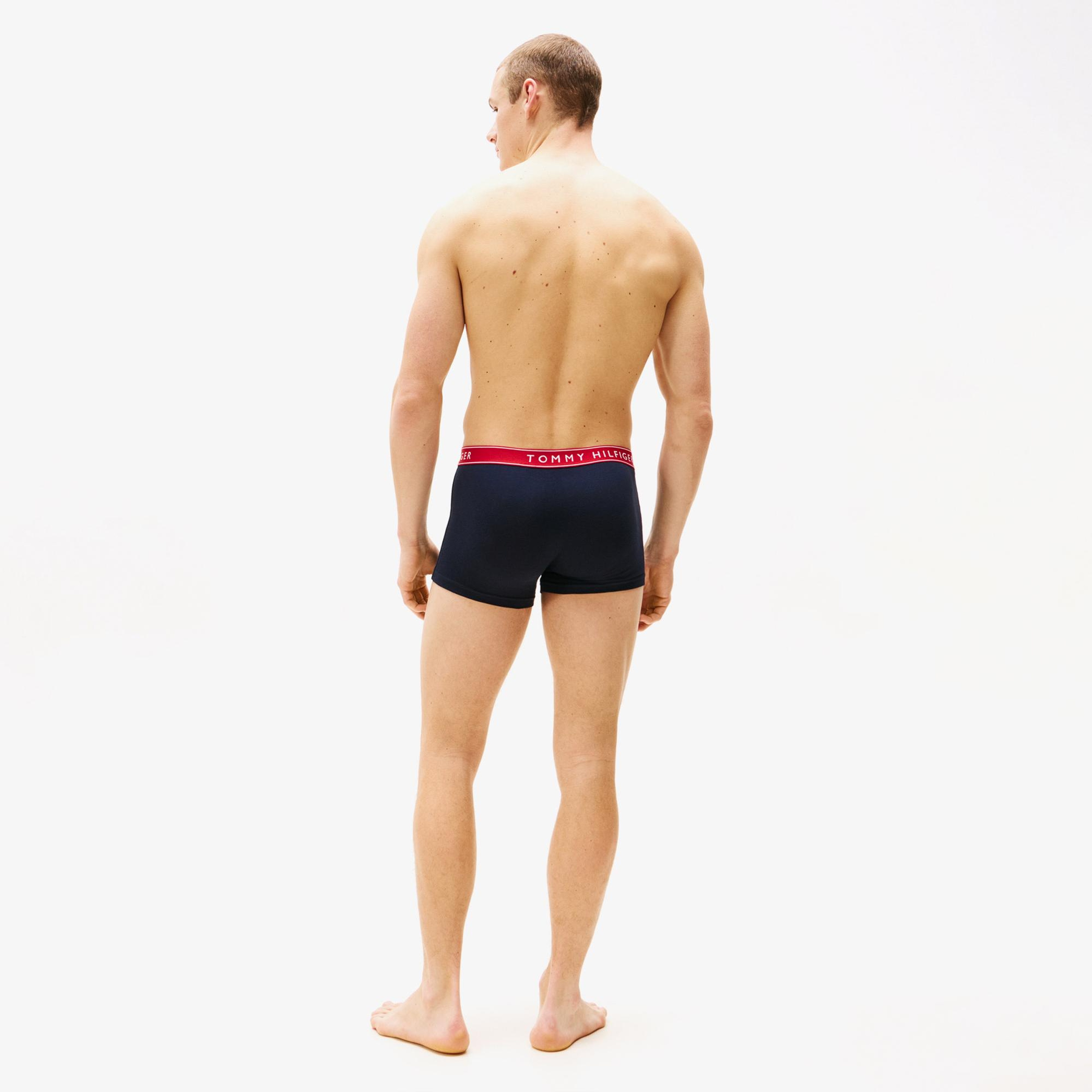 Tommy Hilfiger Trunk Erkek 3'lü Lacivert Boxer