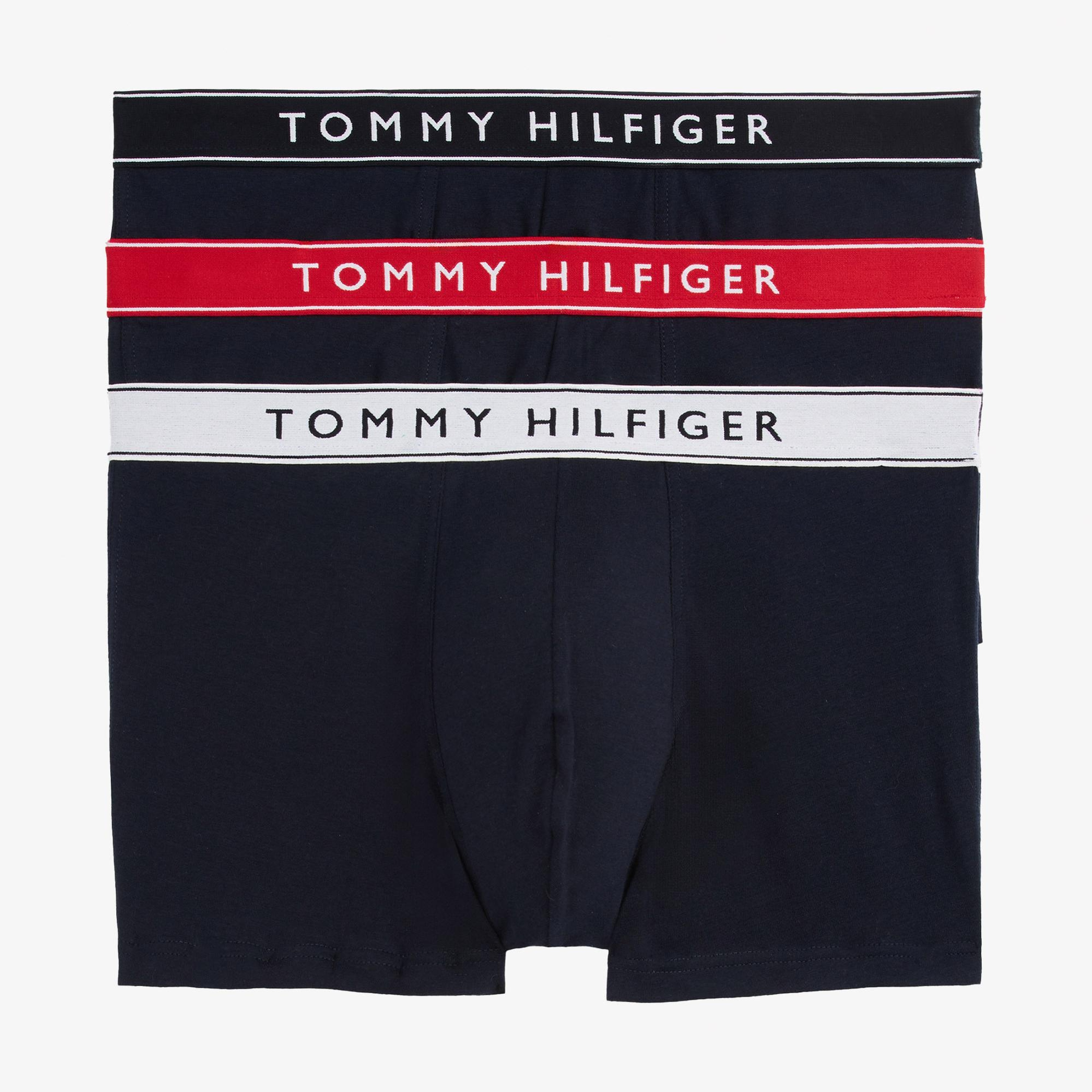 Tommy Hilfiger Trunk Erkek 3'lü Lacivert Boxer