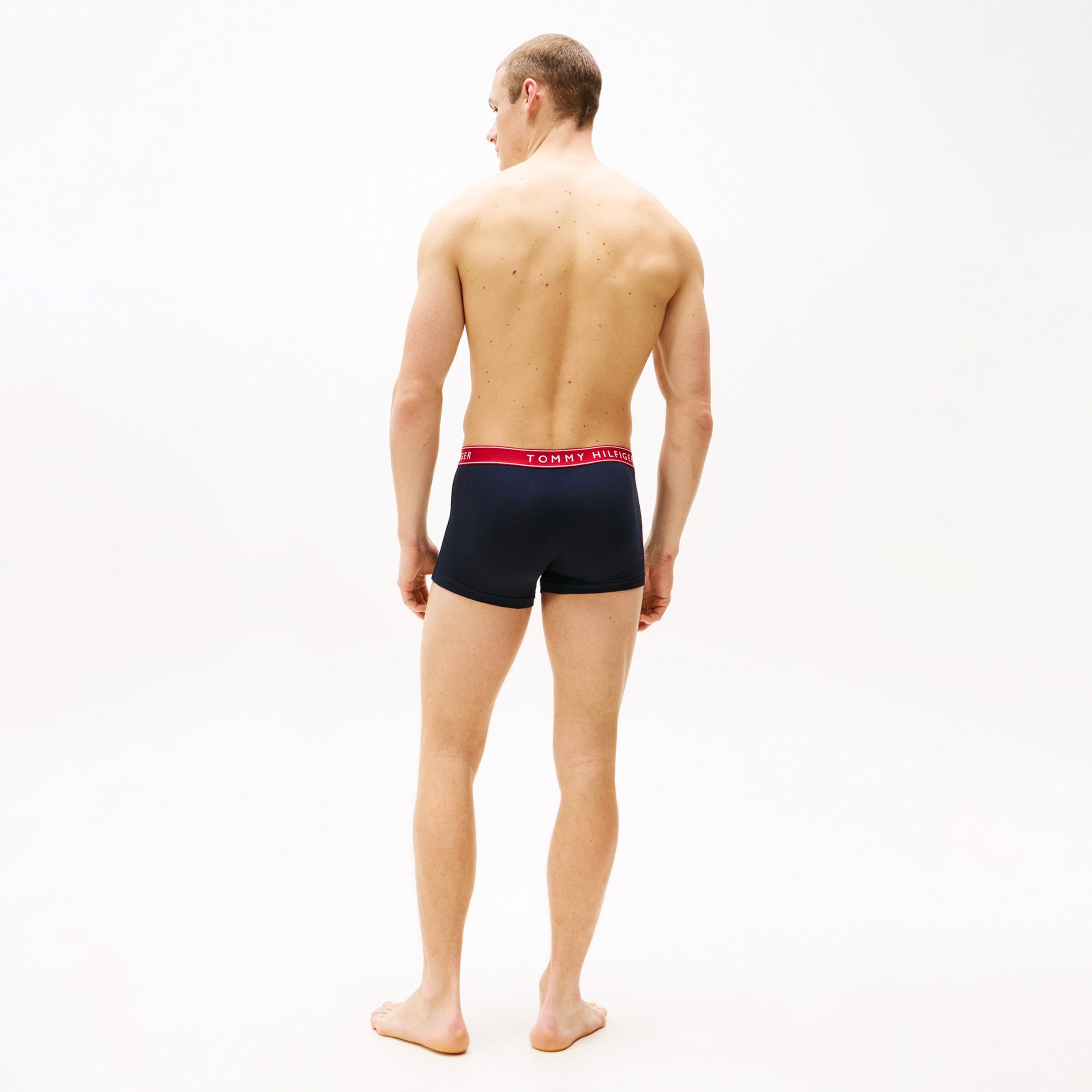 Tommy Hilfiger Trunk Erkek 3'lü Lacivert Boxer