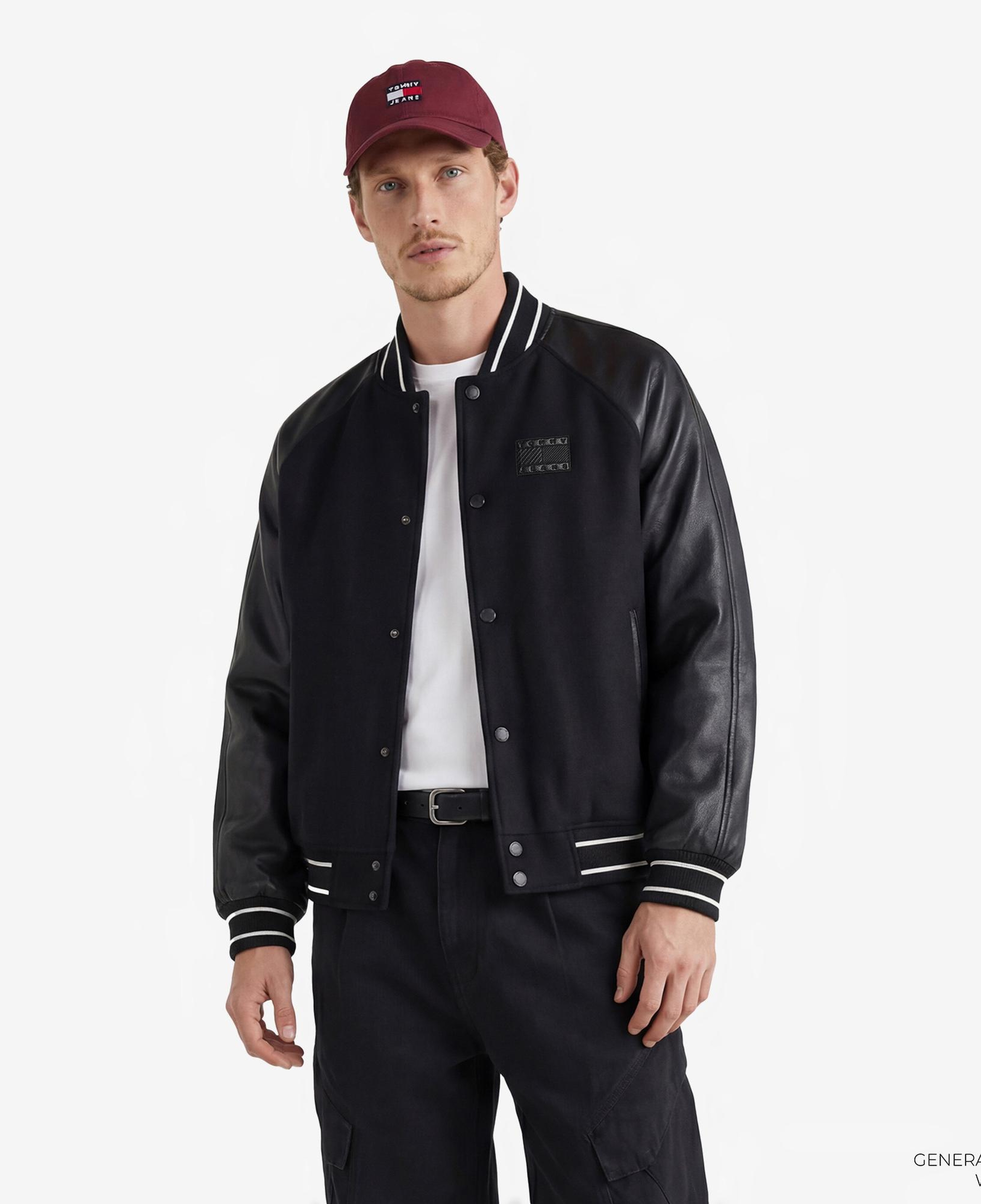 Tommy Hilfiger Varsity Erkek Siyah Ceket