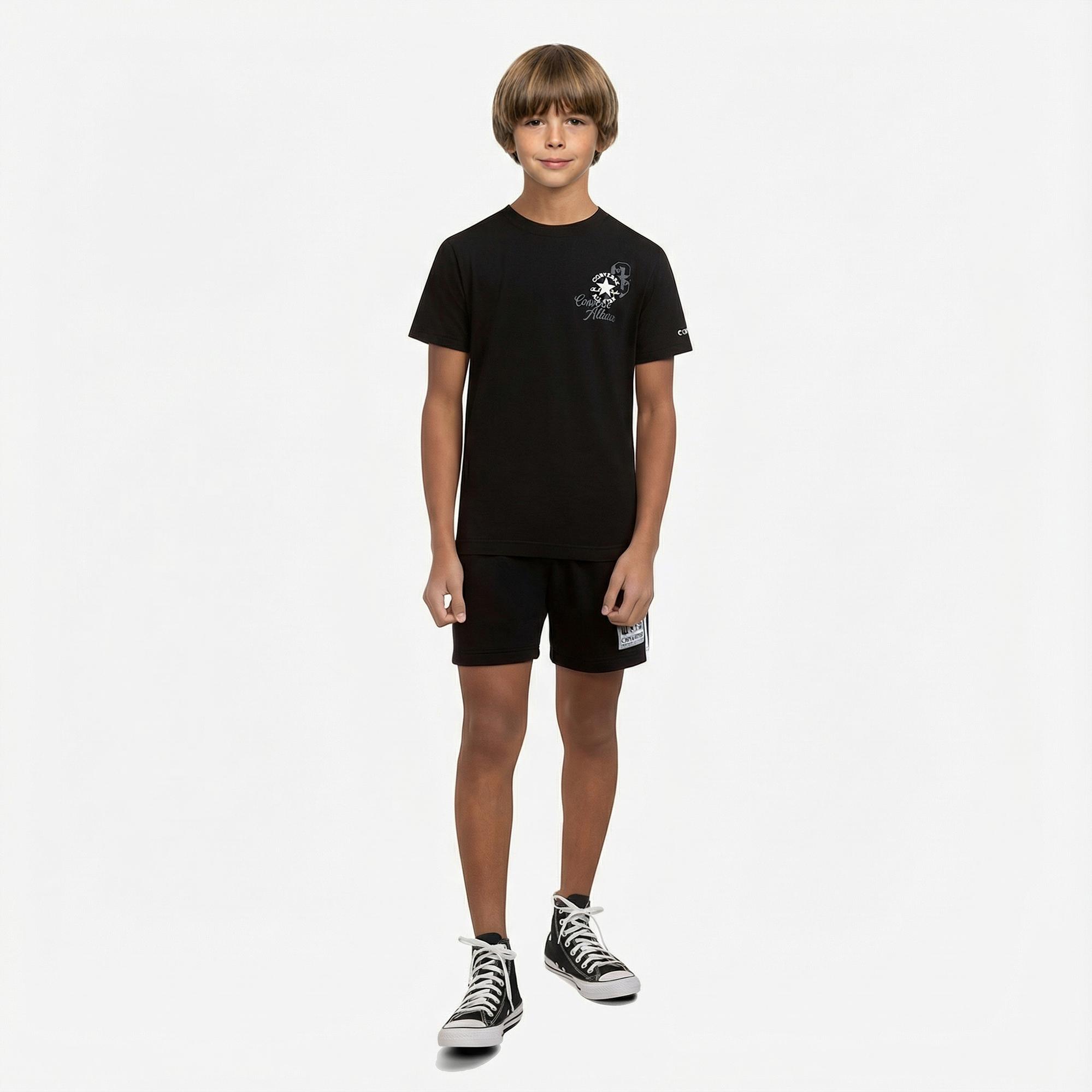 Converse Chuck Taylor All Star Çocuk Siyah T-Shirt