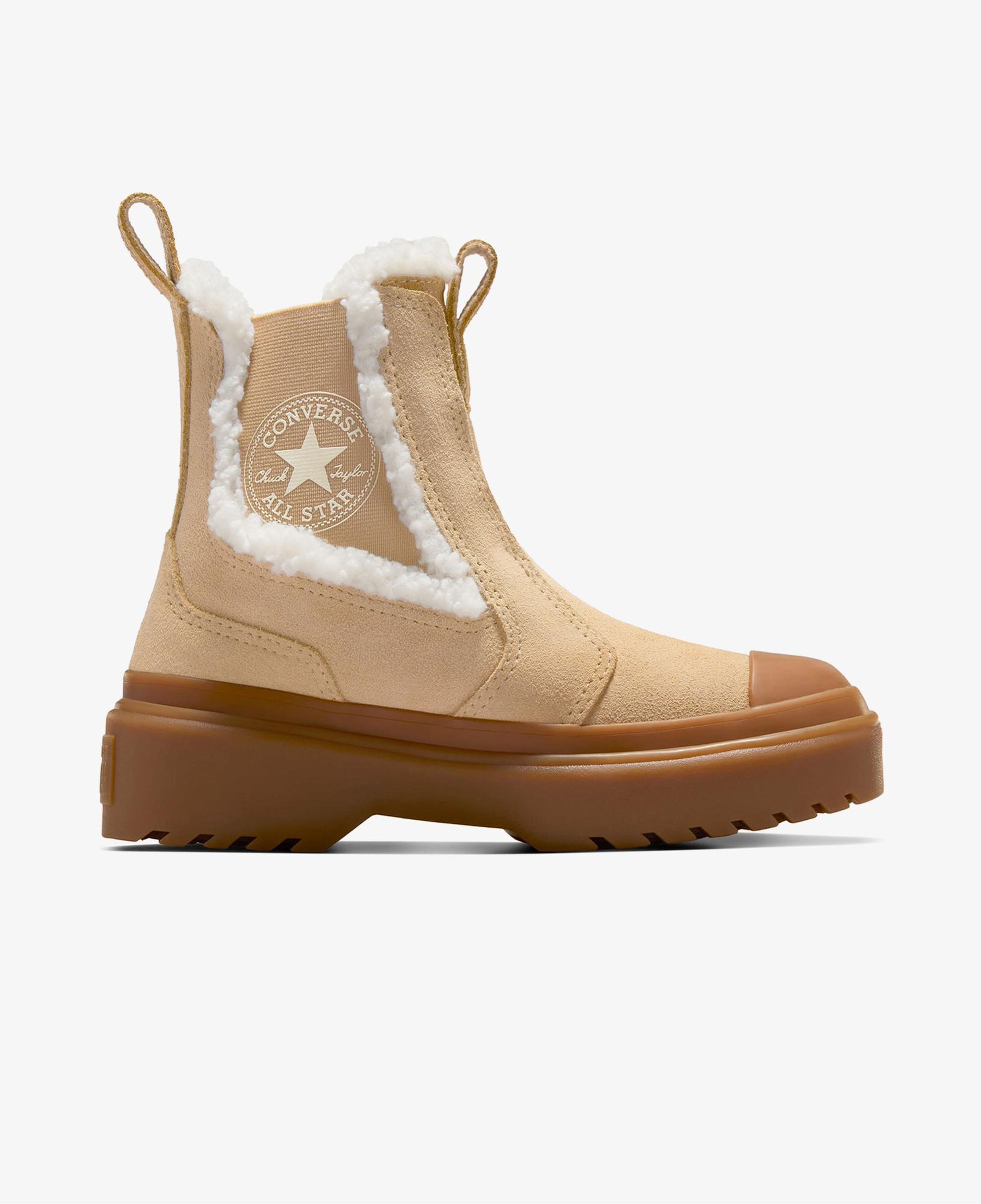Converse Chuck Taylor All Star Chelsea Lugged Çocuk Kahverengi Süet Platform Bot