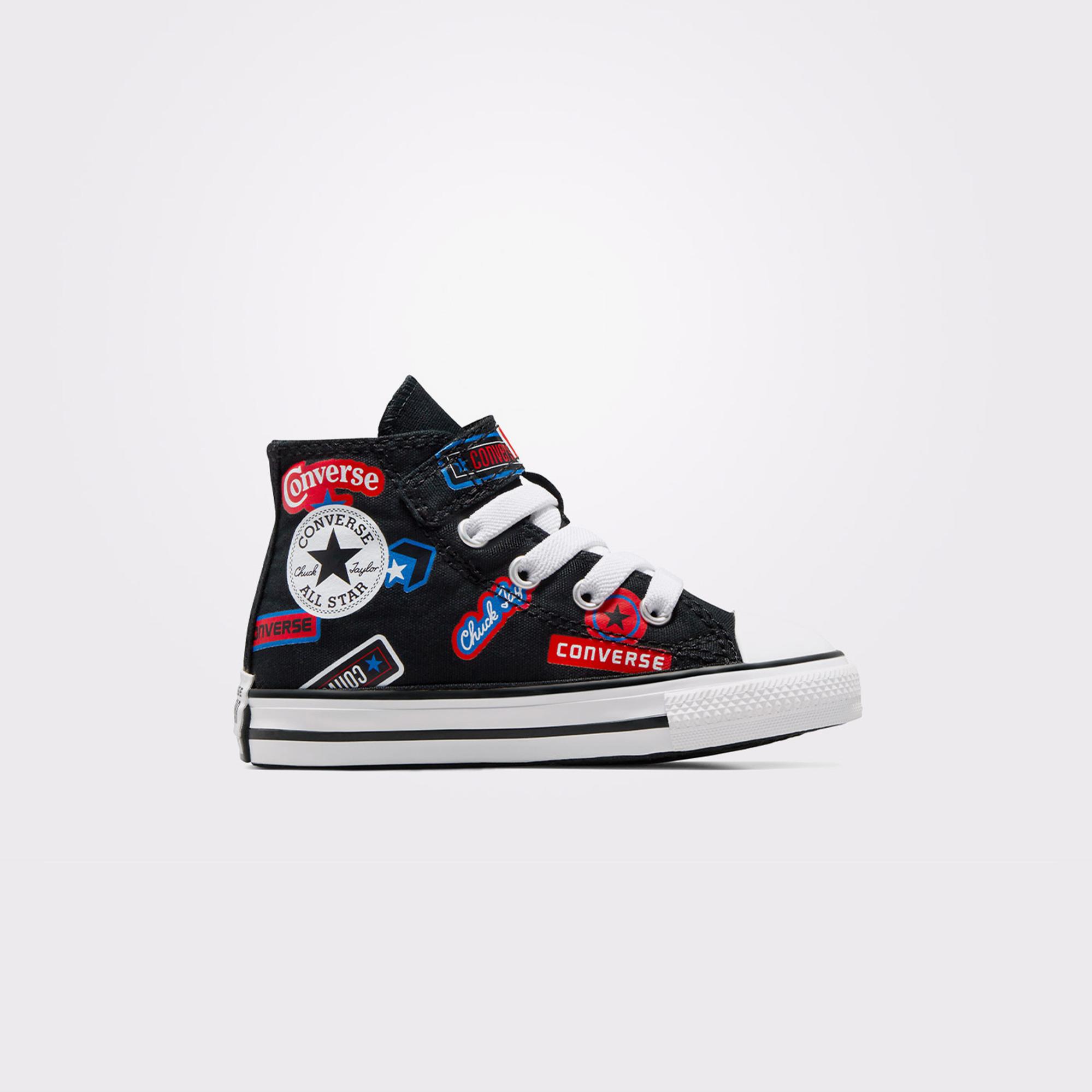 Converse Chuck Taylor All Star Easy On Stickers Çocuk Siyah Sneaker