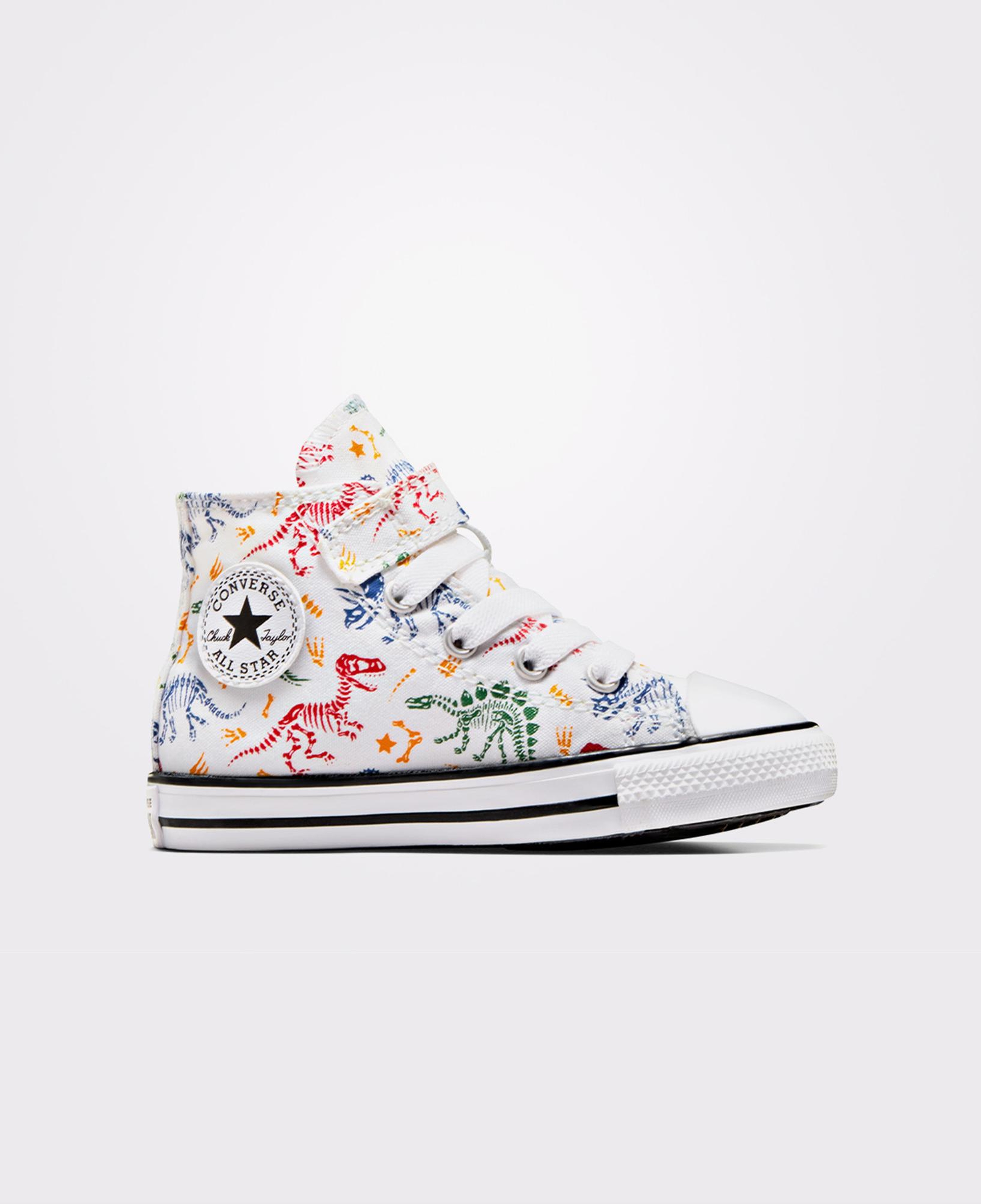 Converse Chuck Taylor All Star Easy-On Dinos Çocuk Beyaz Sneaker