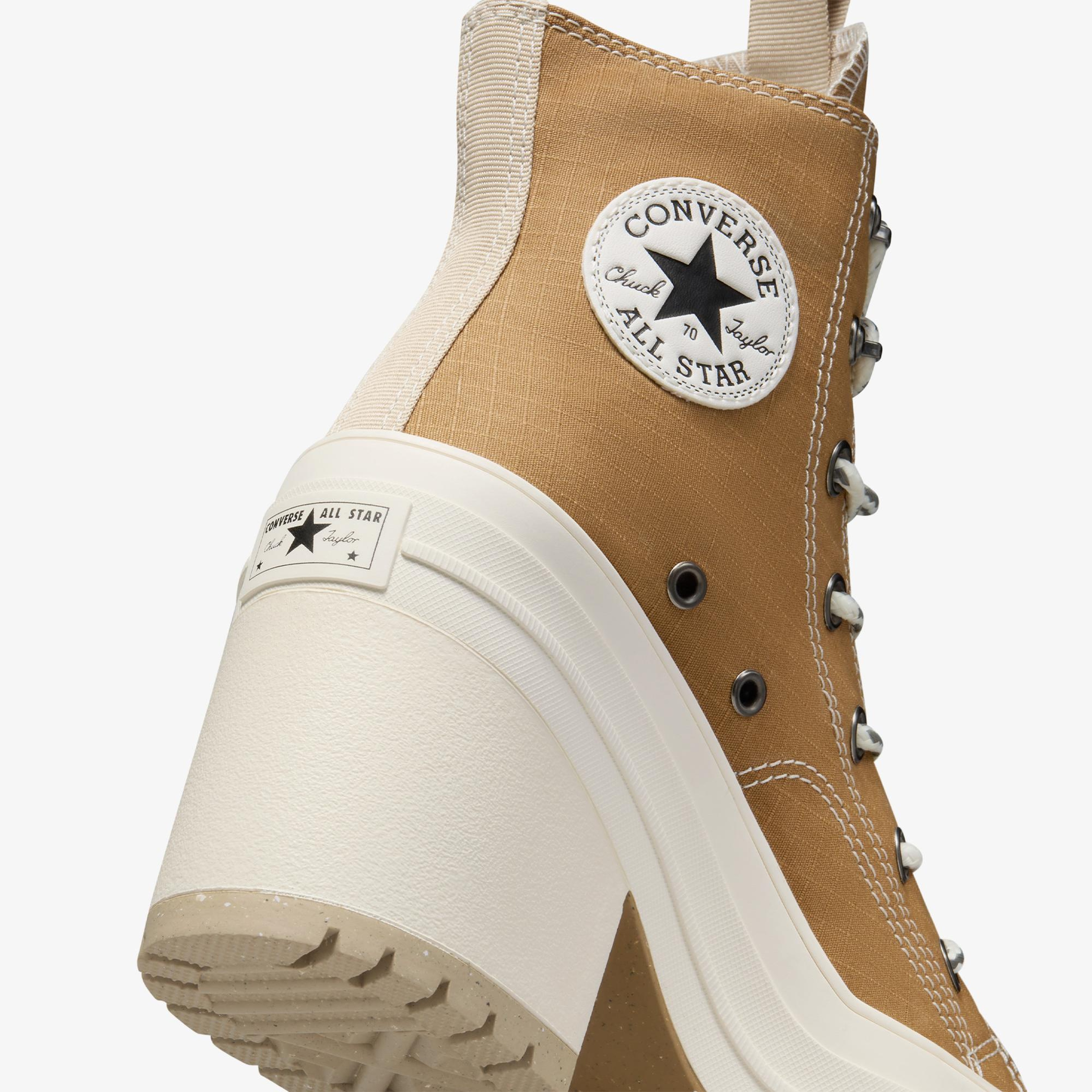 Converse Topuklu Chuck 70 De Luxe Heel Grid Kadın Bej Sneaker