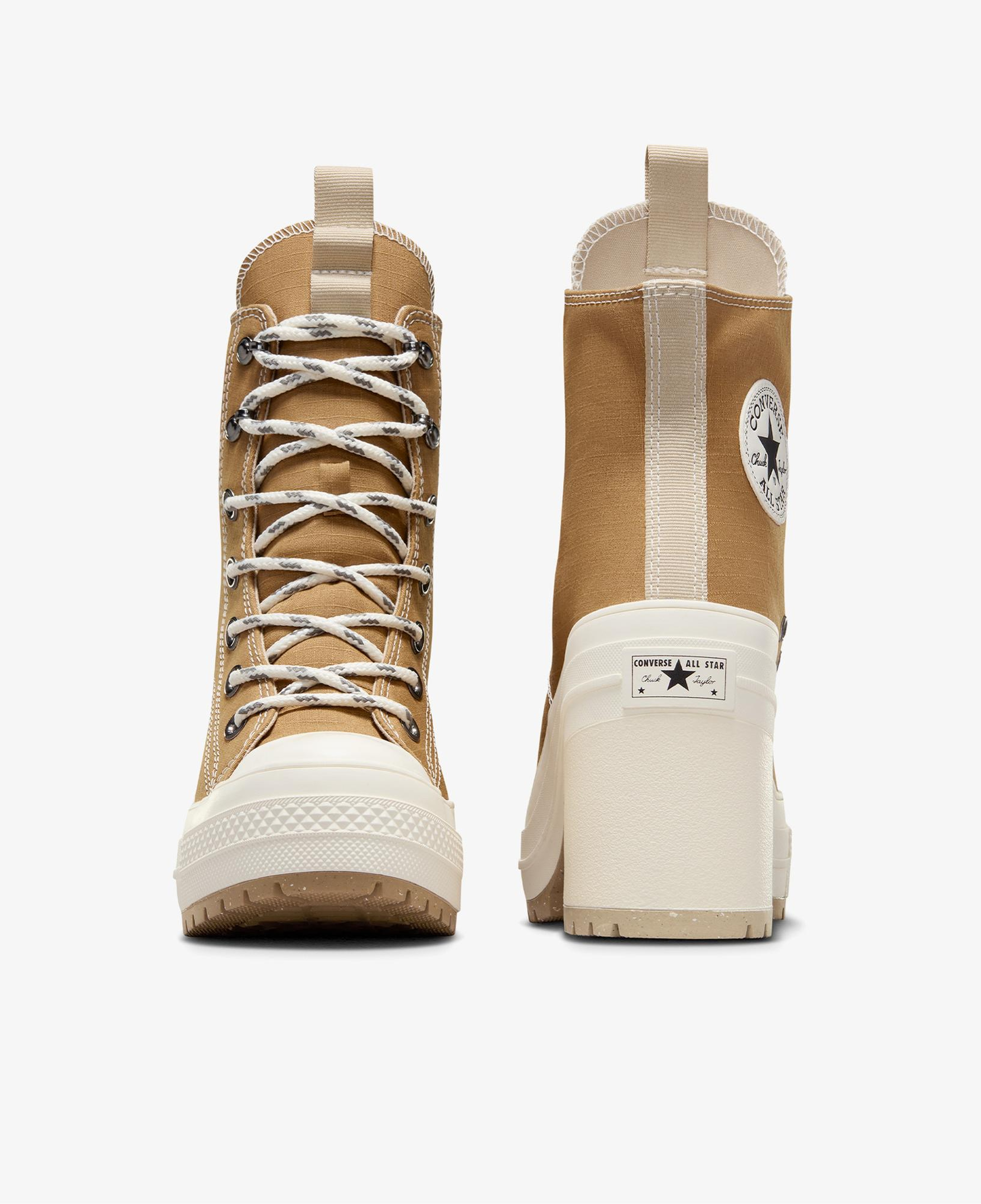 Converse Topuklu Chuck 70 De Luxe Heel Grid Kadın Bej Sneaker