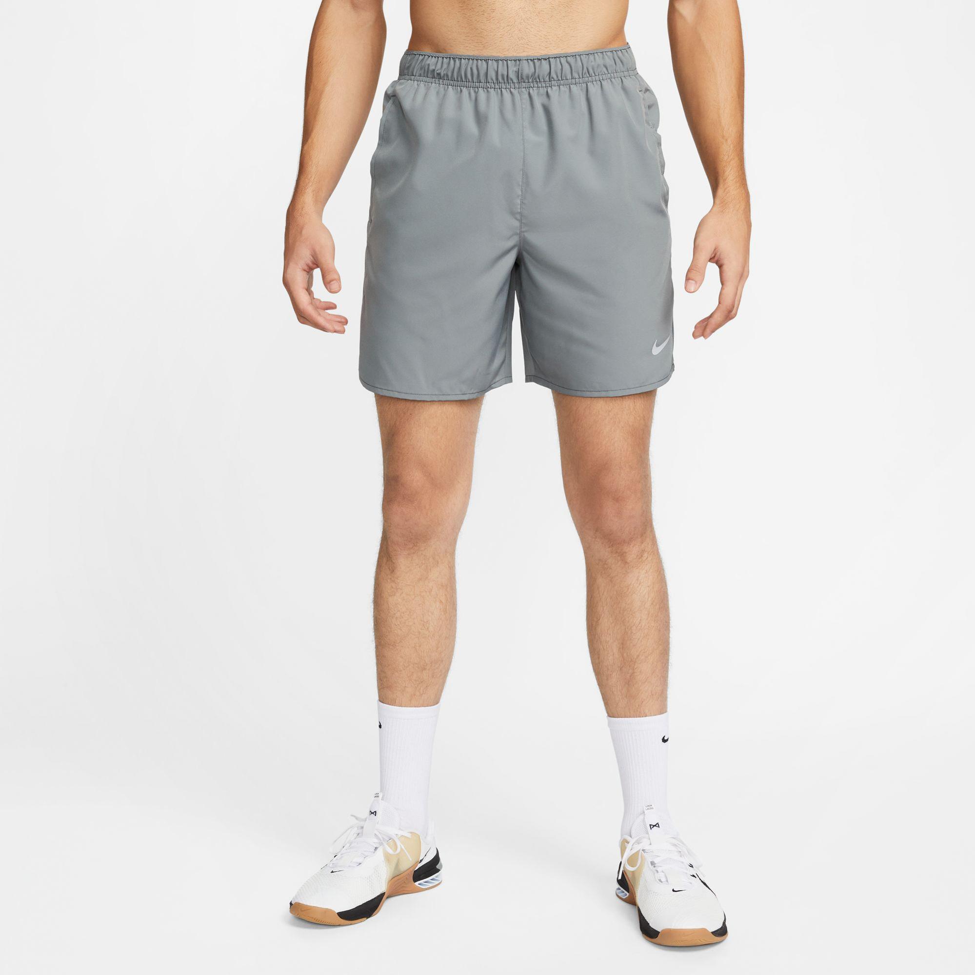 Nike Dri-Fit Challenger 18 cm Erkek Gri Şort