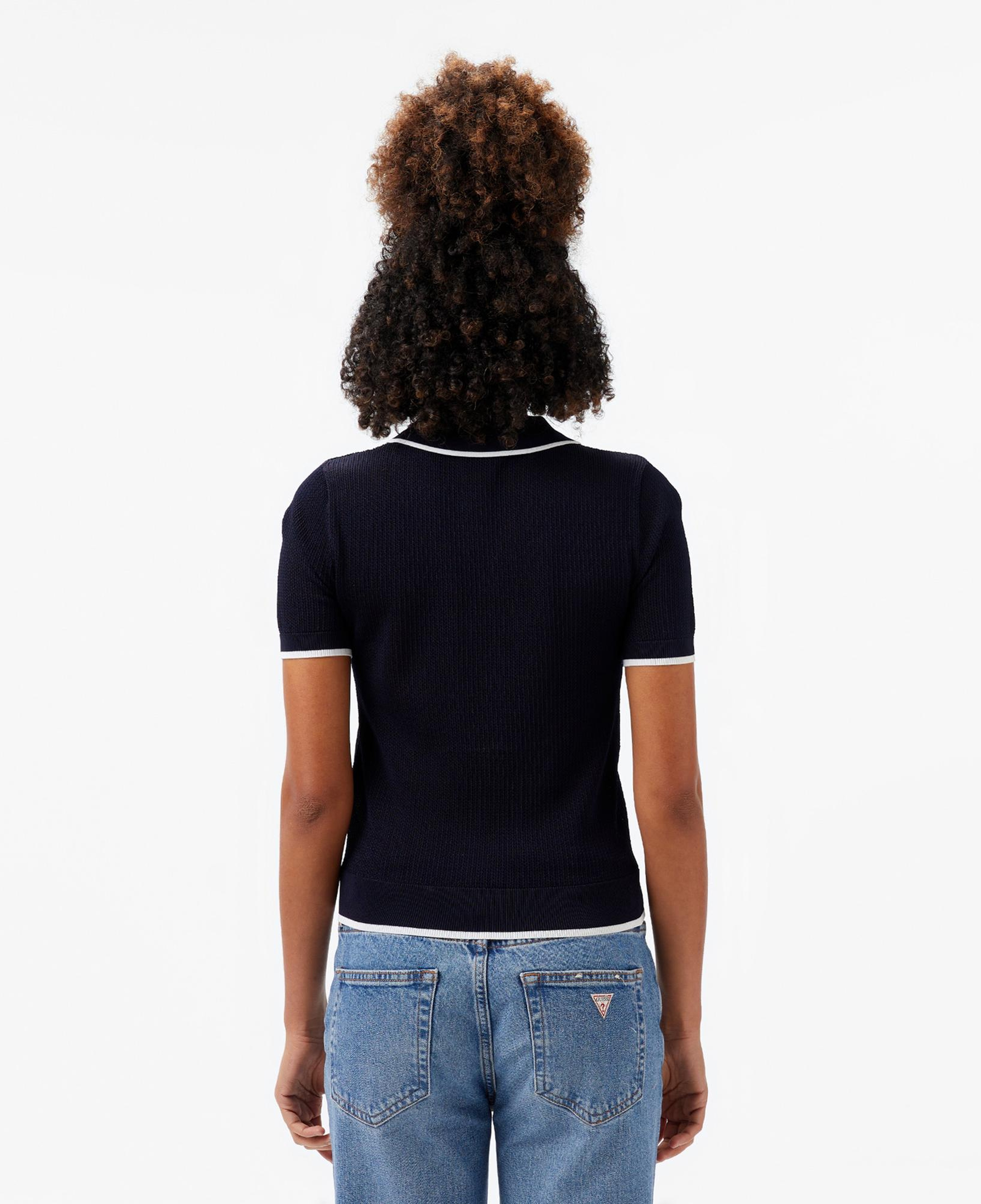 Guess Slim Fit Kadın Lacivert Polo T-Shirt