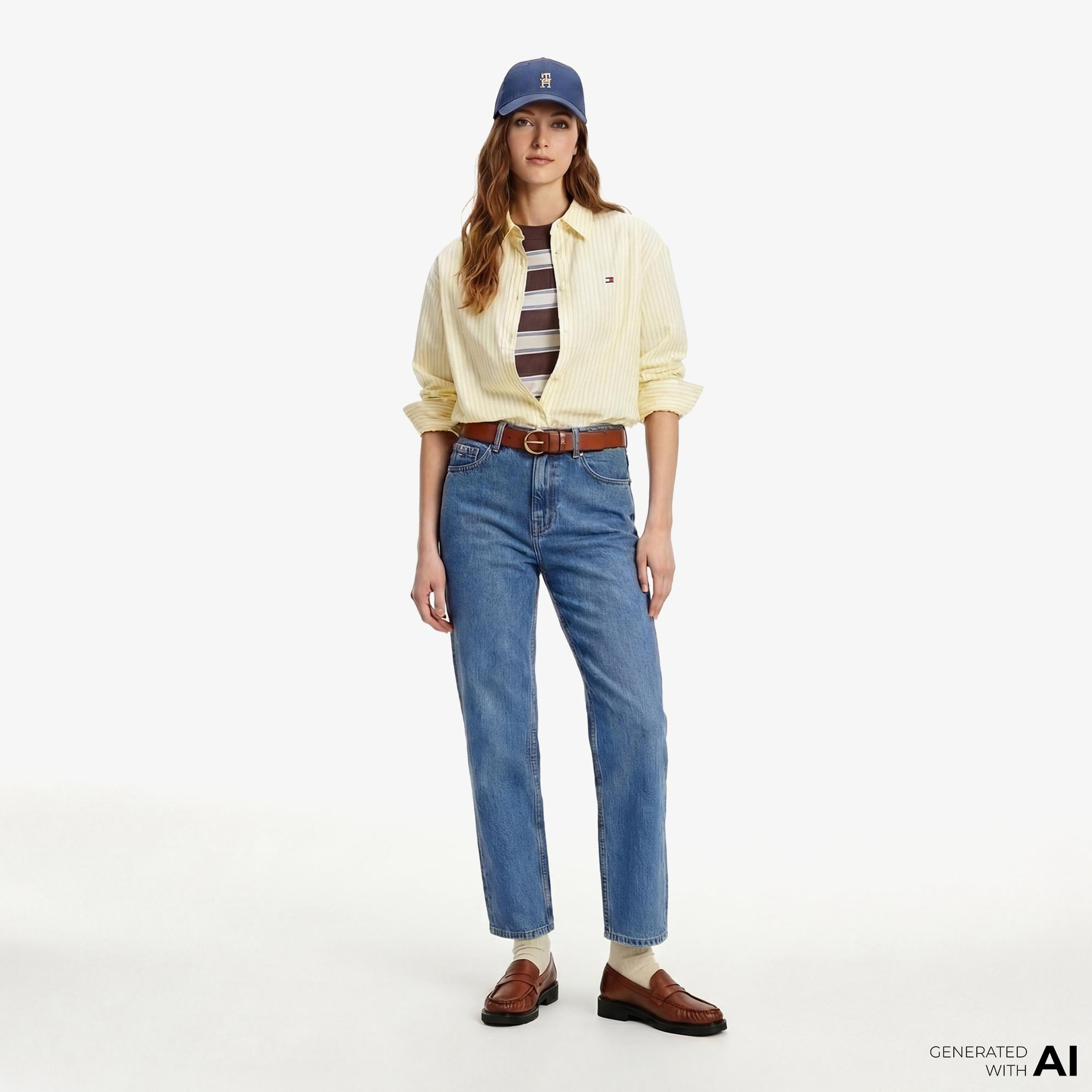 Tommy Hilfiger Authentic Wash Kadın Mavi Jean