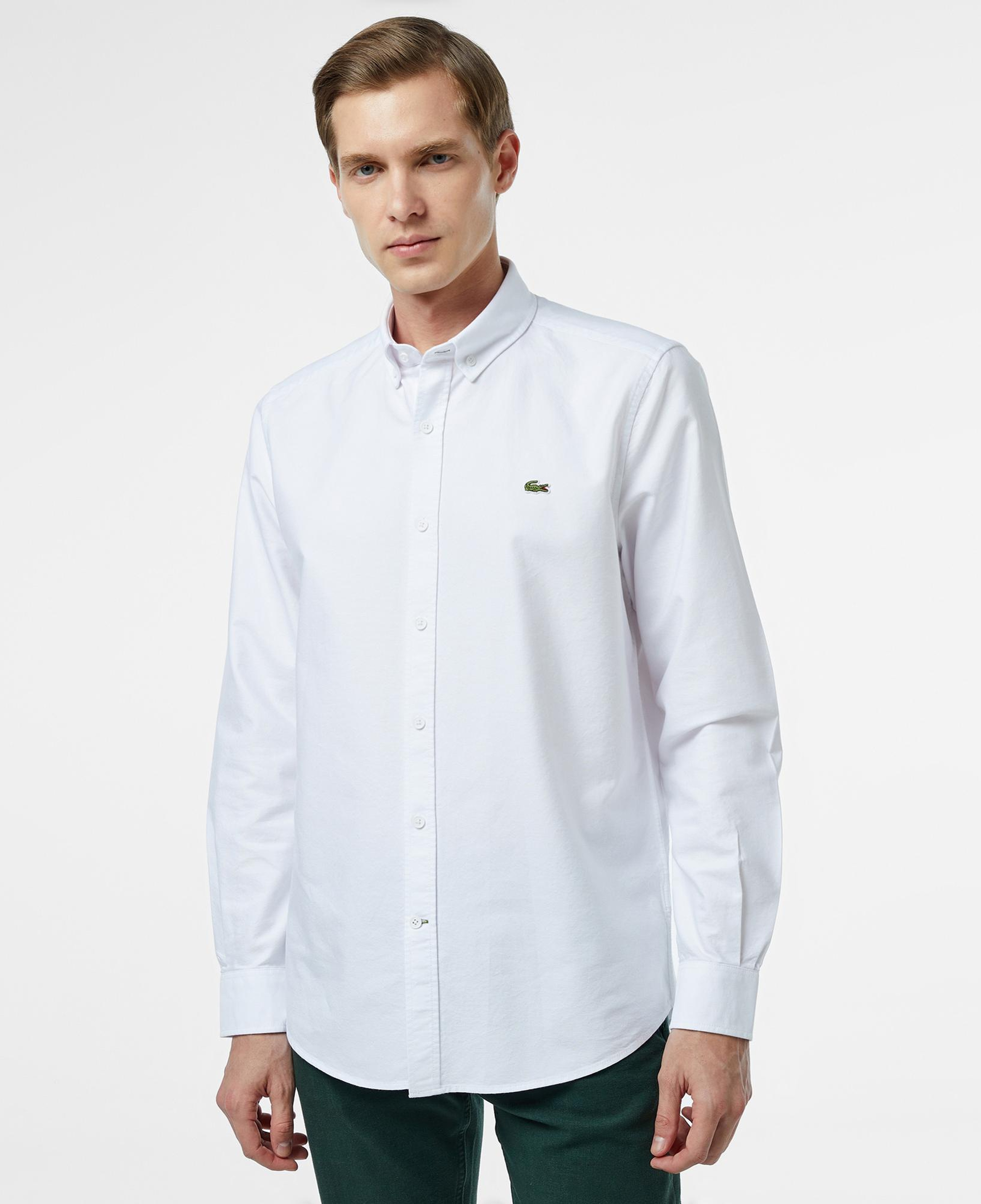Lacoste Erkek Slim Fit Beyaz Gömlek