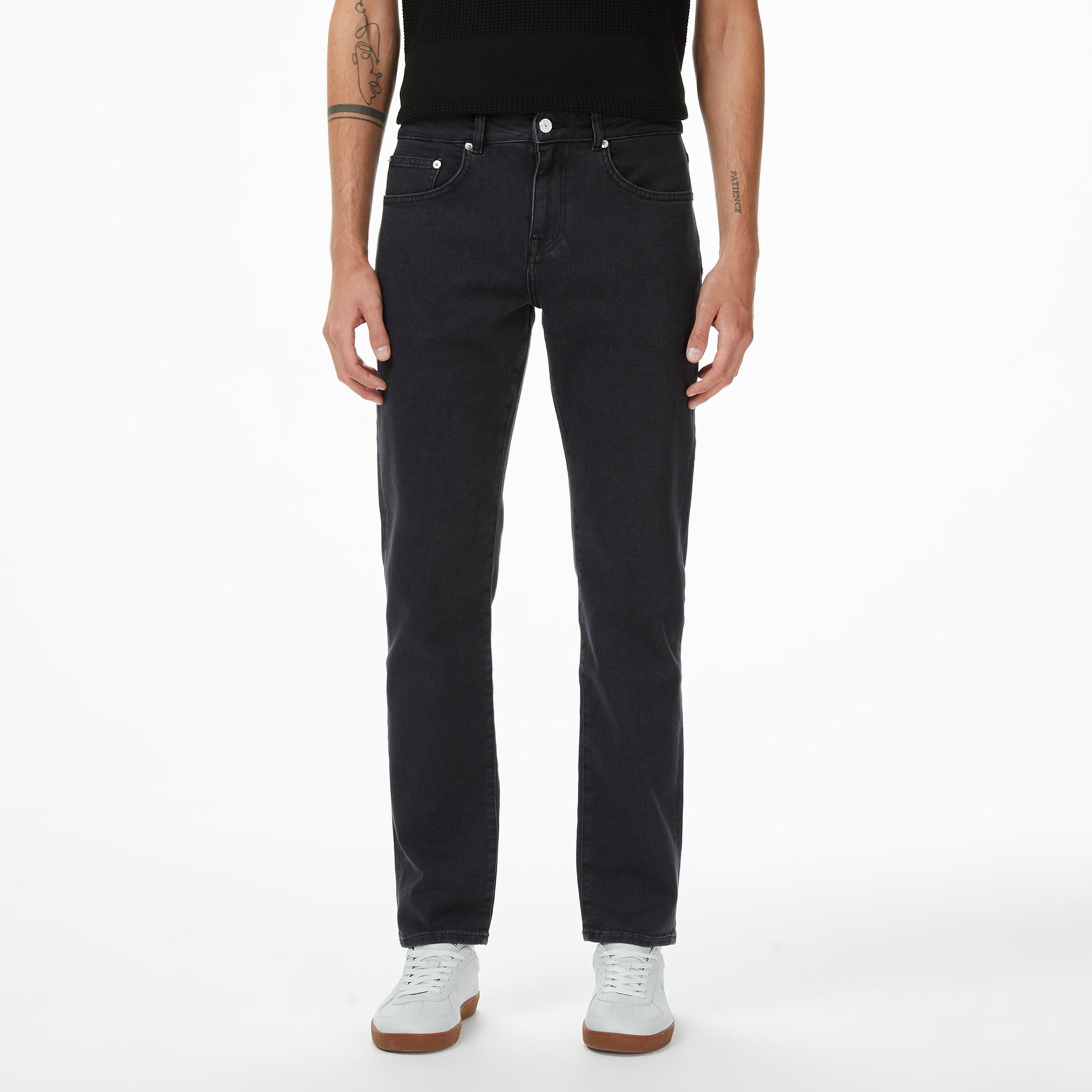 Lacoste Erkek Regular Fit Siyah Jean Pantolon