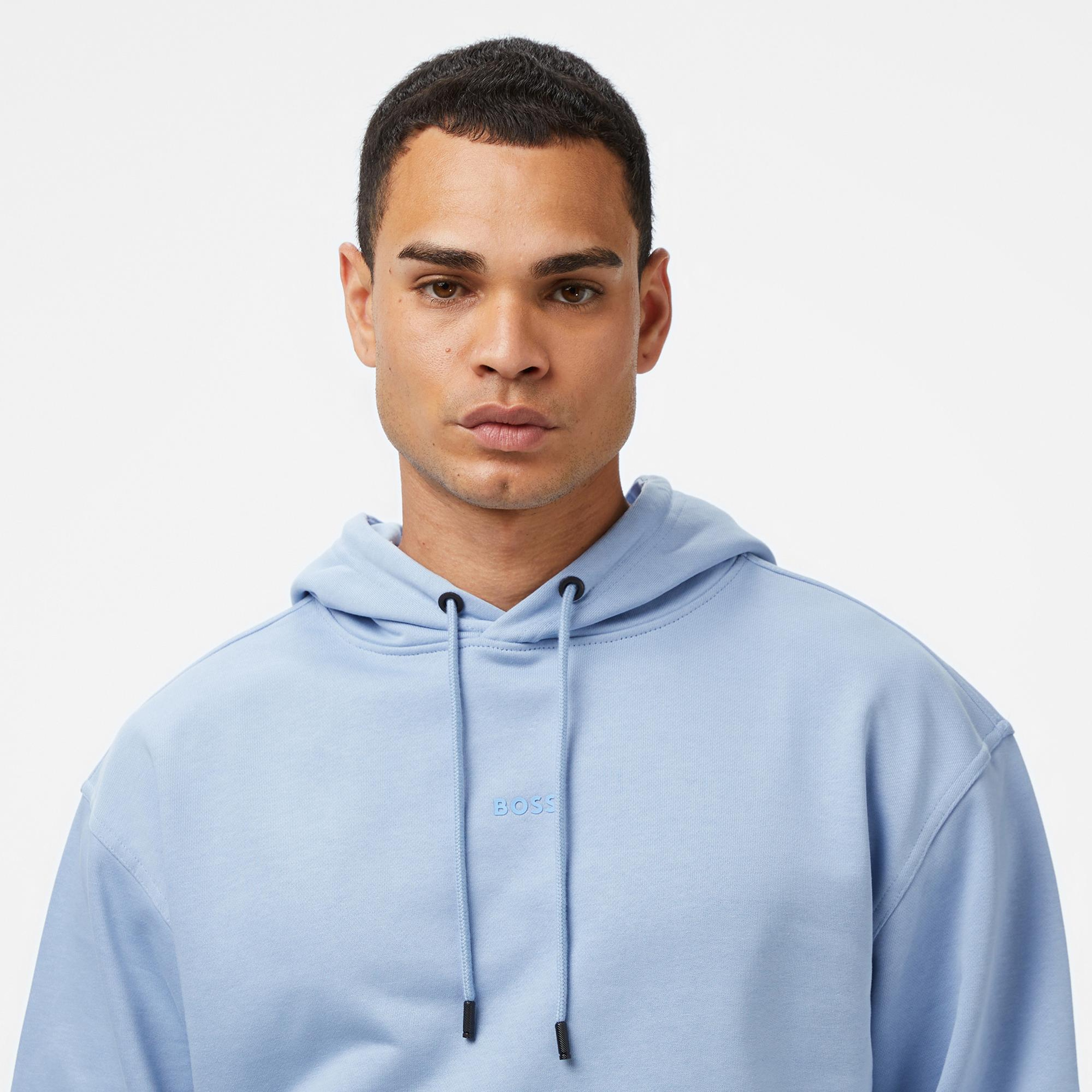 Boss Erkek Açık Mavi Sweatshirt