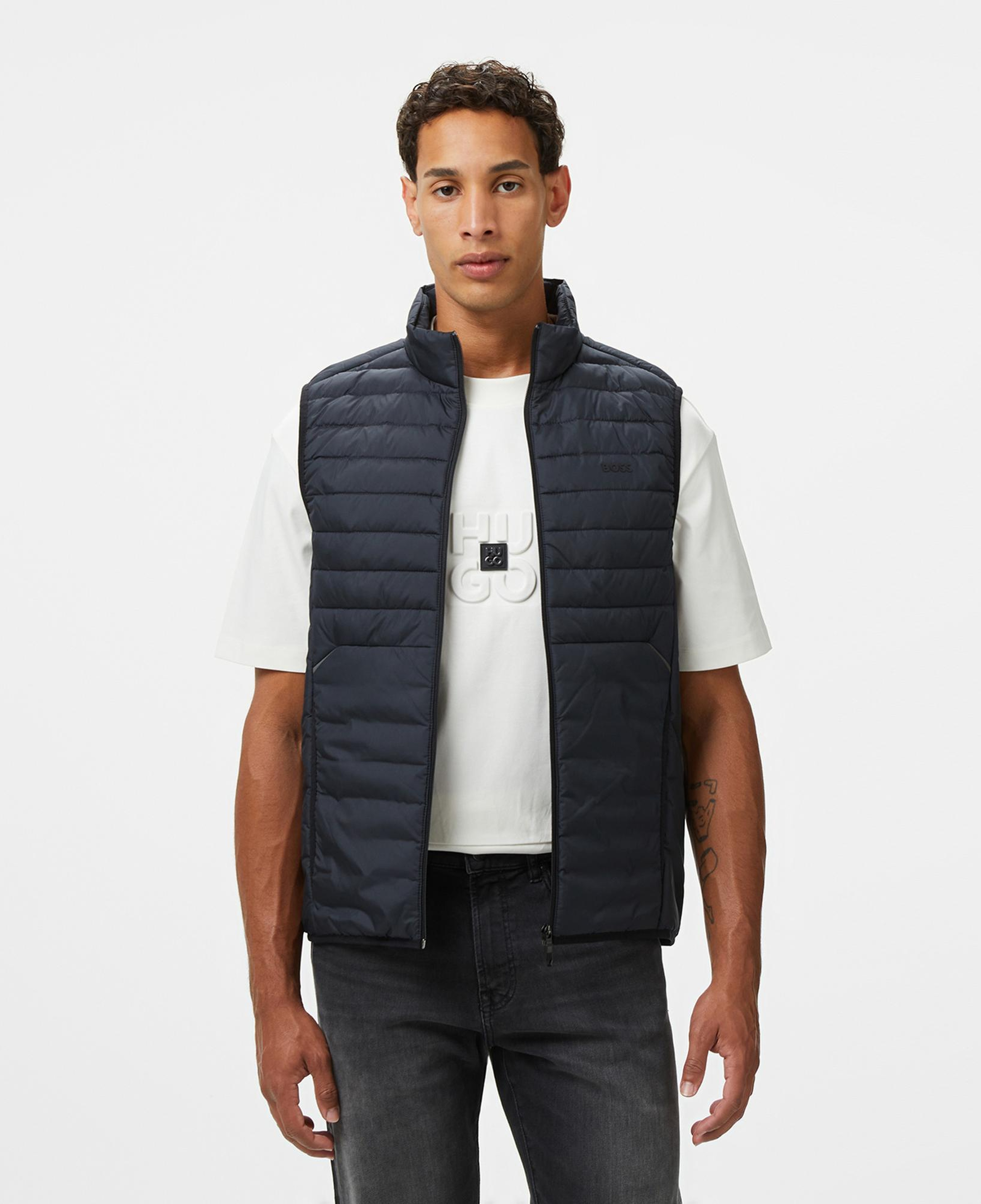 Boss Erkek Lacivert Yelek