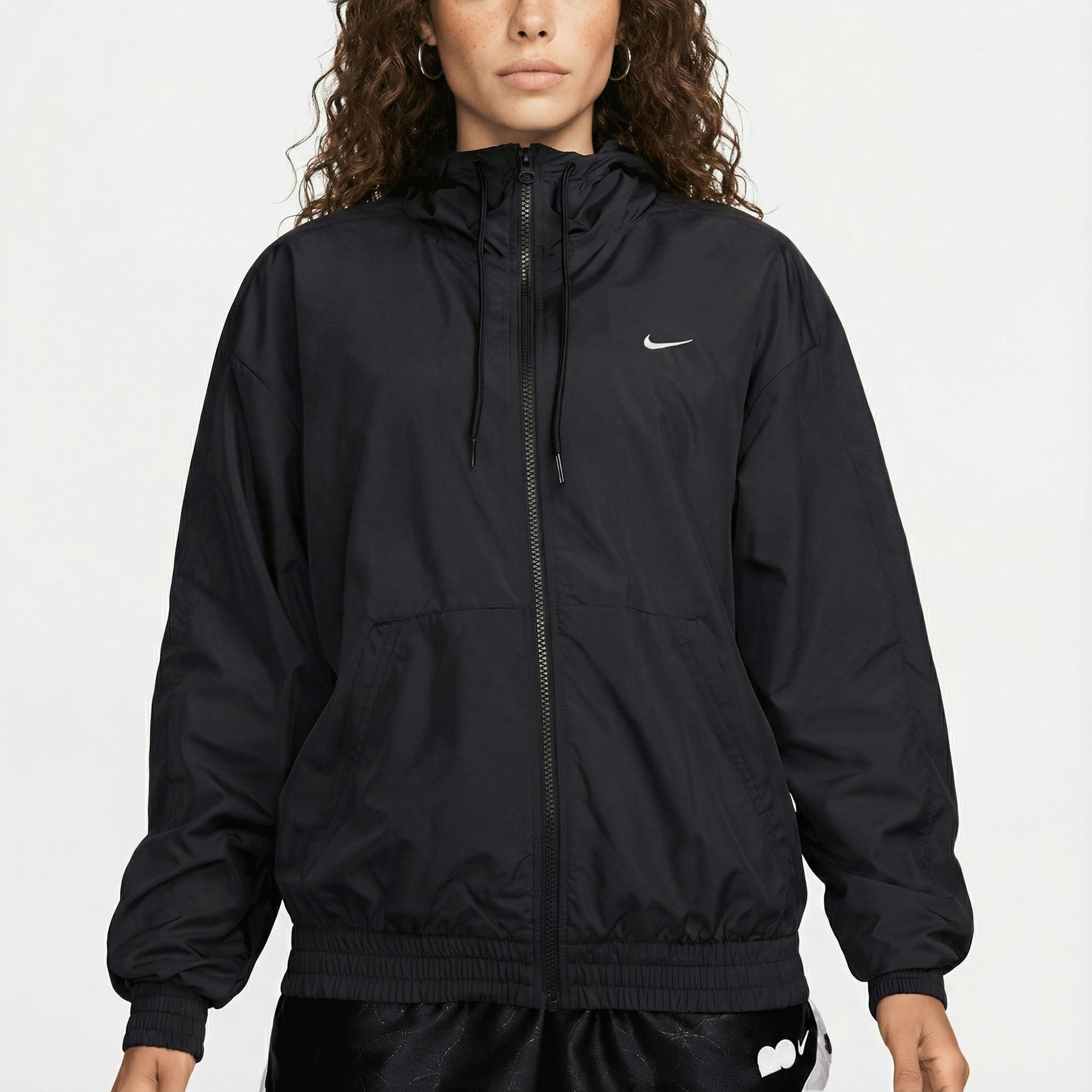 Nike Sportswear Classic Woven Kadın Siyah Ceket