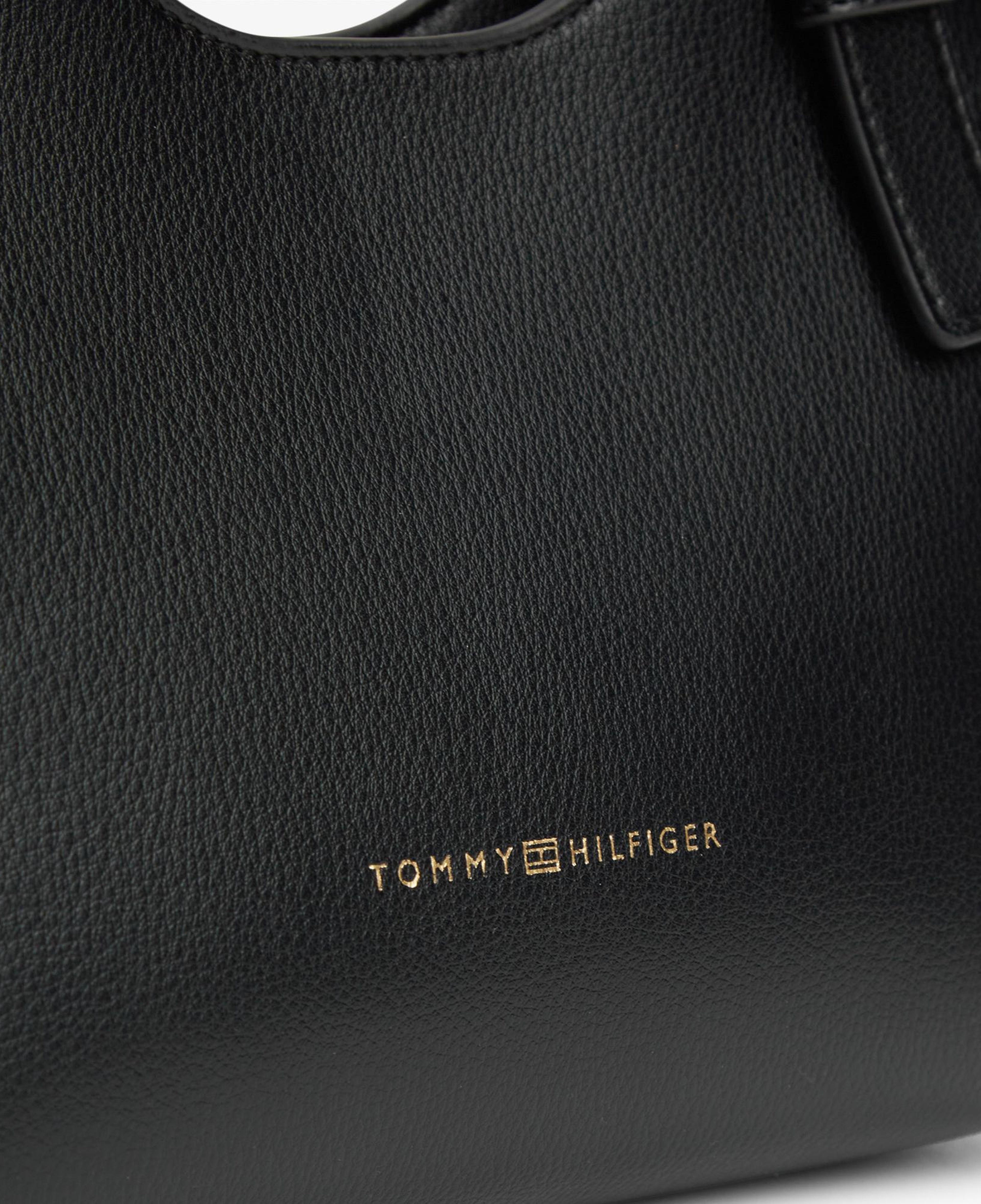 Tommy Hilfiger Logo Kadın Siyah El Çantası